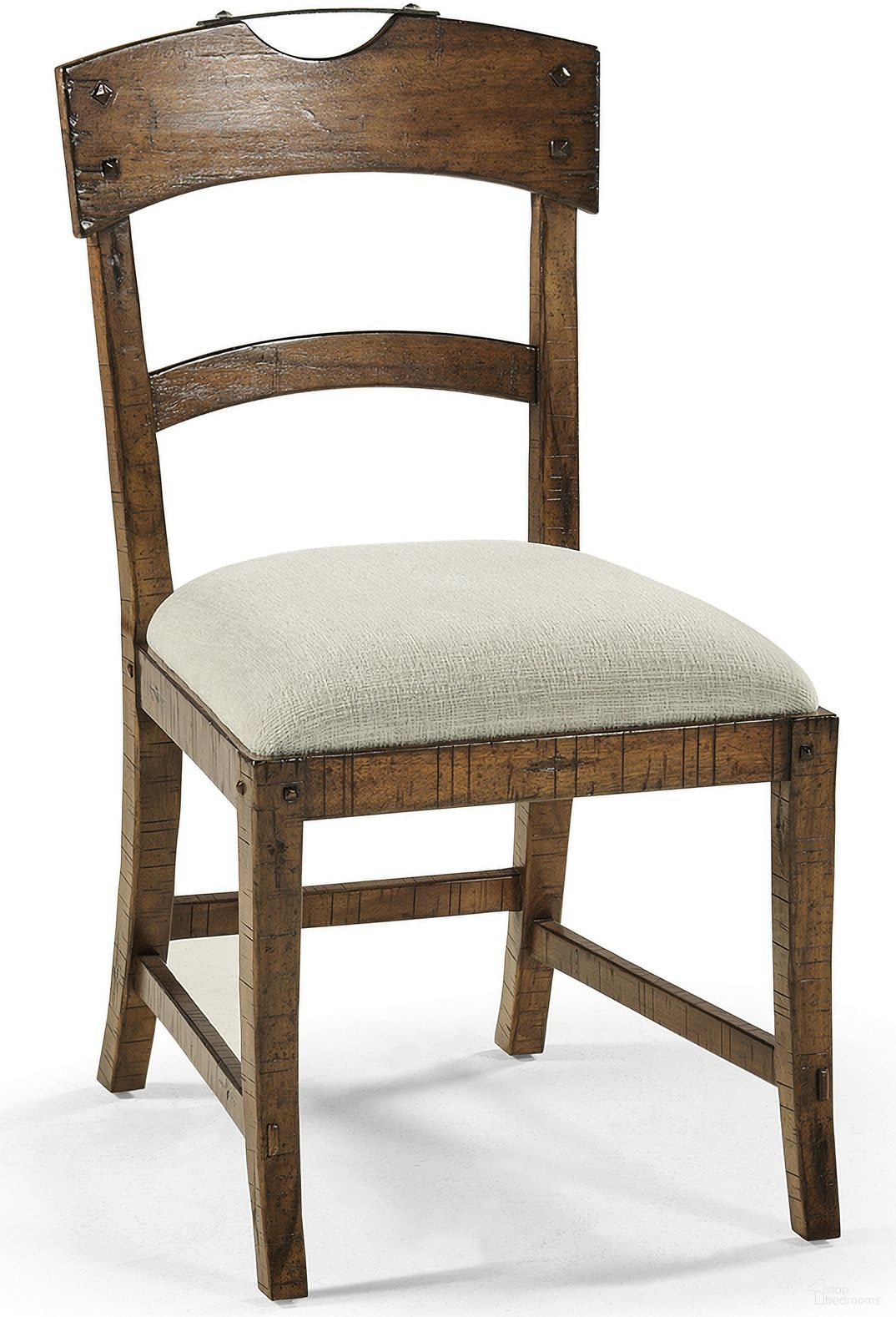 The appearance of Casual Accents Country Planked Side Chair In Walnut designed by Jonathan Charles in the transitional interior design. This walnut piece of furniture was selected by 1StopBedrooms from Casual Collection to add a touch of cosiness and style into your home. Sku: 491076-SC-CFW-F400. Material: Fabric. Chair Type: Side Chair.