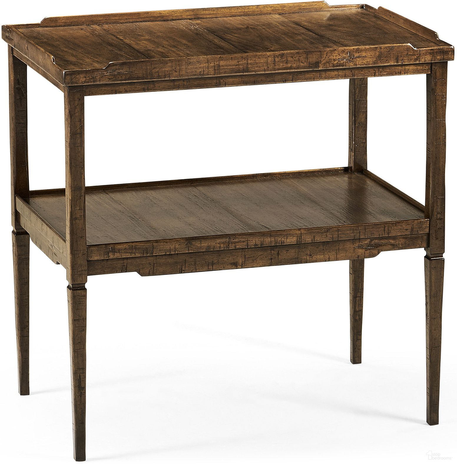 The appearance of Casual Accents Country Side Table In Walnut designed by Jonathan Charles in the transitional interior design. This walnut piece of furniture was selected by 1StopBedrooms from Casual Collection to add a touch of cosiness and style into your home. Sku: 491020-CFW. Material: Wood.
