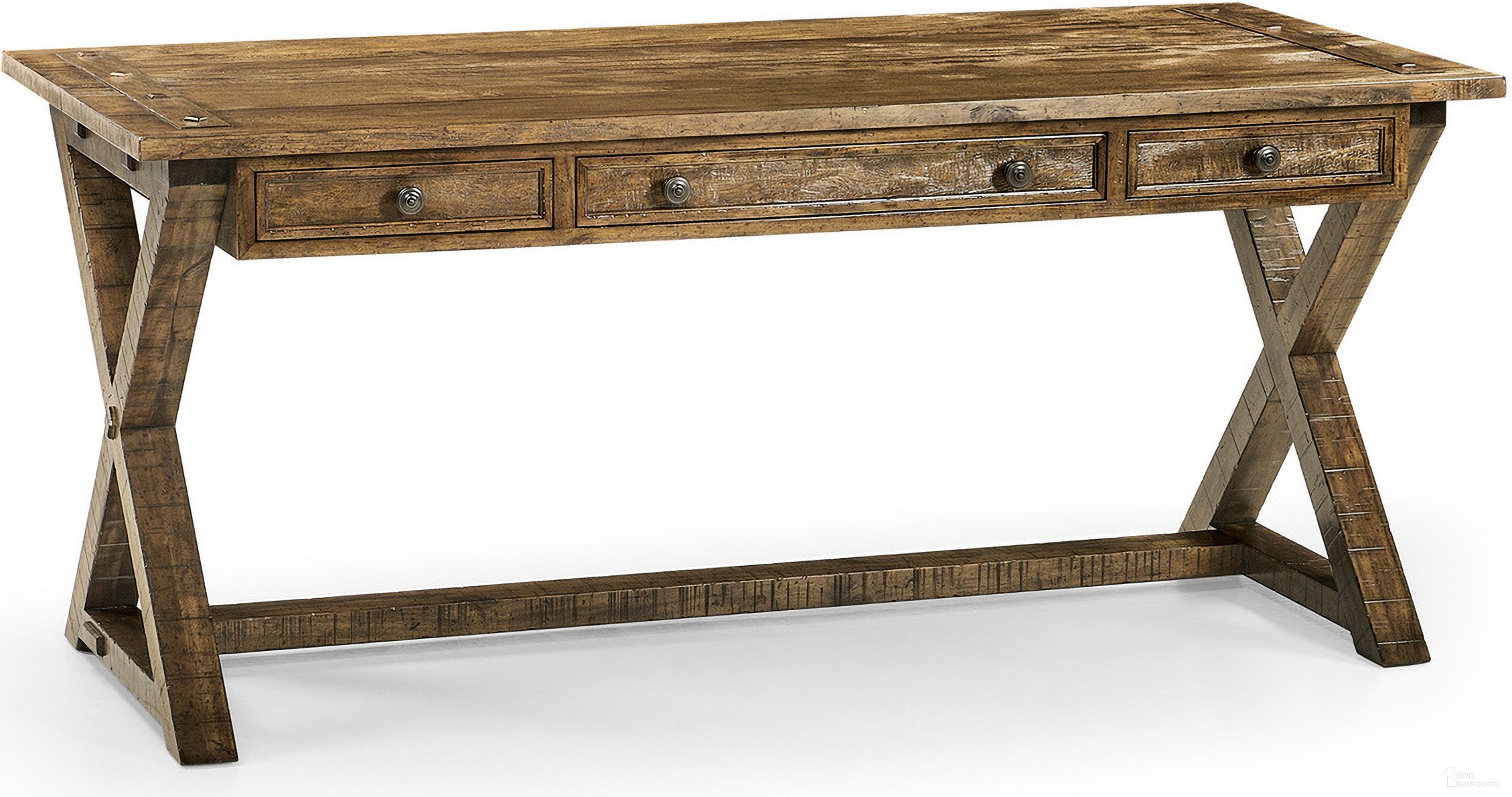 The appearance of Casual Accents Desk In Medium Driftwood designed by Jonathan Charles in the transitional interior design. This driftwood piece of furniture was selected by 1StopBedrooms from Casual Collection to add a touch of cosiness and style into your home. Sku: 491058-DTM. Material: Wood.