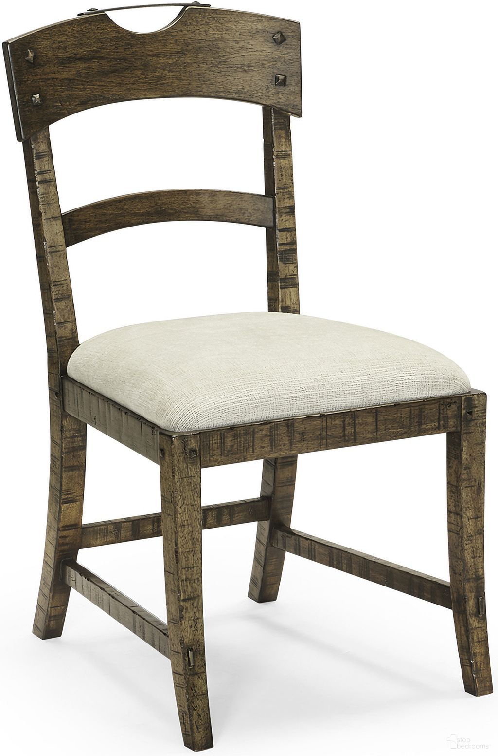 The appearance of Casual Accents Planked Side Chair In Dark Driftwood designed by Jonathan Charles in the transitional interior design. This driftwood piece of furniture  was selected by 1StopBedrooms from Casual Collection to add a touch of cosiness and style into your home. Sku: 491076-SC-DTD-F400. Material: Fabric. Chair Type: Side Chair.
