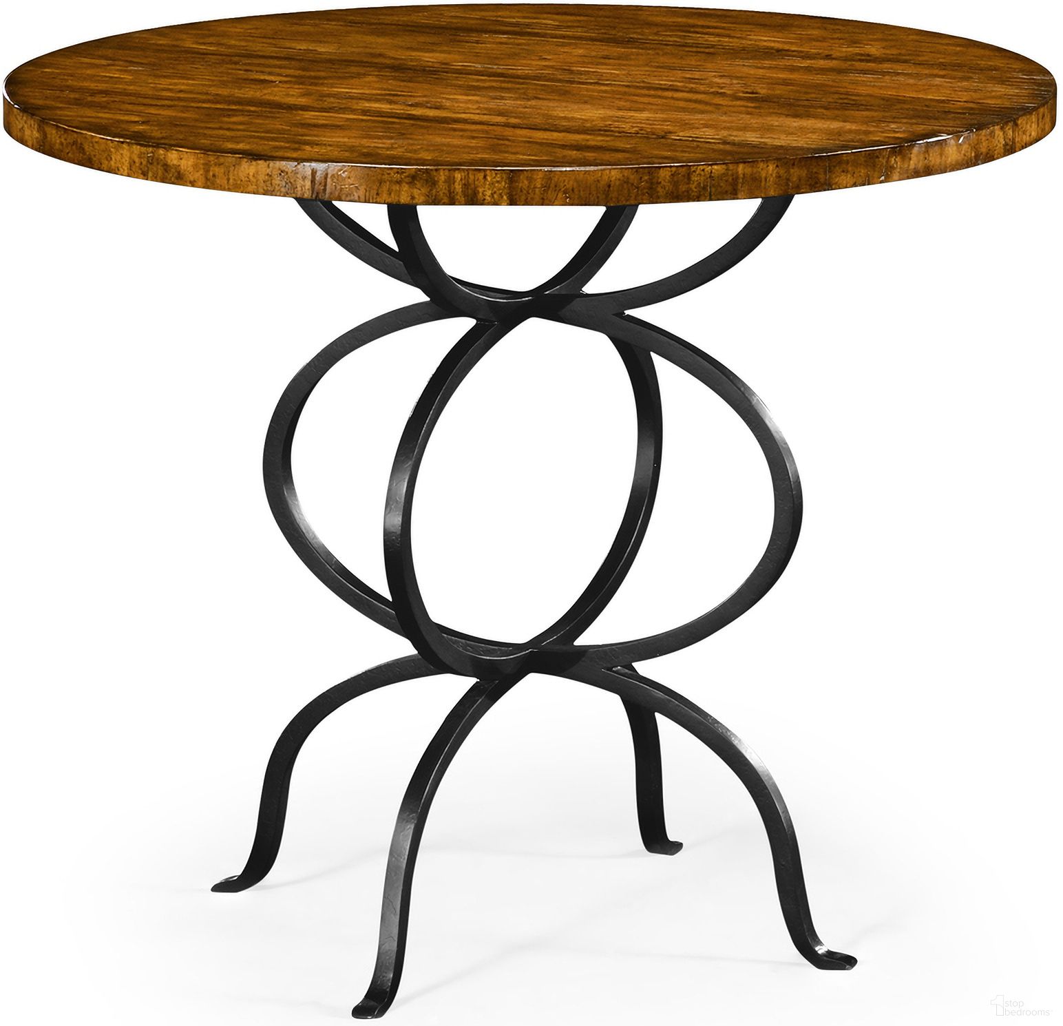 The appearance of Casually Country Bistro Round Centre Table In Brown designed by Jonathan Charles in the traditional interior design. This brown piece of furniture was selected by 1StopBedrooms from Casual Collection to add a touch of cosiness and style into your home. Sku: 491045-CFW. Table Top Shape: Round. Material: Wood. Size: 36".
