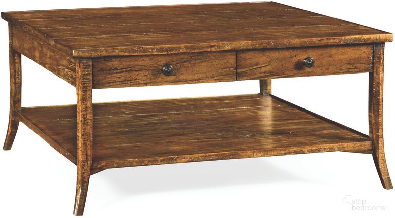 Casually Country Coffee Table In Brown