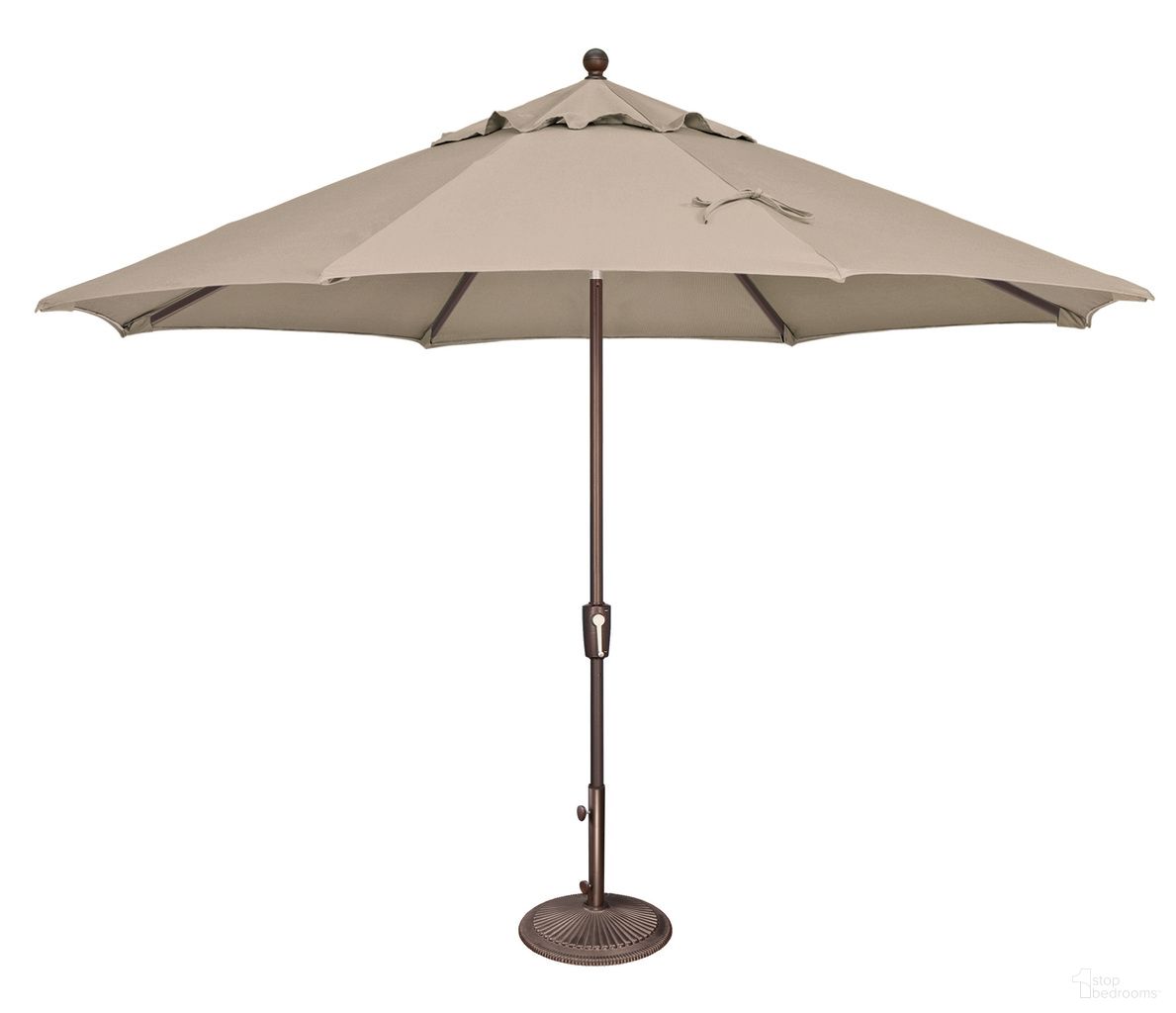 The appearance of Catalina 11' Octagon Push Button Tilt Umbrella In Beige and Bronze designed by Simplyshade in the traditional interior design. This beige and bronze piece of furniture was selected by 1StopBedrooms from Catalina Collection to add a touch of cosiness and style into your home. Sku: SSUM92-11-00/2422. Material: Olefin.