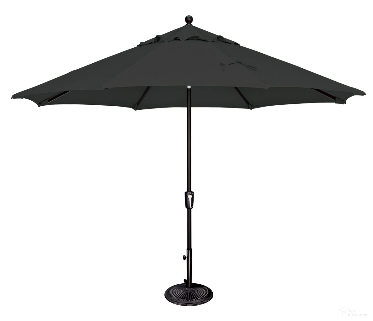The appearance of Catalina 11' Octagon Push Button Tilt Umbrella In Black designed by Simplyshade in the traditional interior design. This black piece of furniture was selected by 1StopBedrooms from Catalina Collection to add a touch of cosiness and style into your home. Sku: SSUM92-11-09/5408. Material: Acrylic.