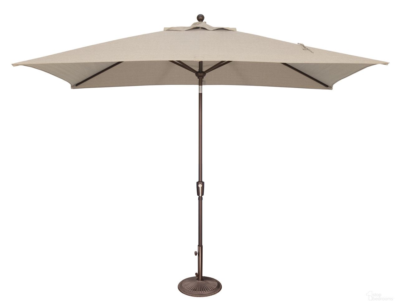The appearance of Catalina 6.6' x 10' Rectangle Push Button Tilt Umbrella In Antique Beige and Bronze designed by Simplyshade in the traditional interior design. This antique beige/bronze piece of furniture was selected by 1StopBedrooms from Catalina Collection to add a touch of cosiness and style into your home. Sku: SSUM92-6X10RT-00/5422. Material: Acrylic.