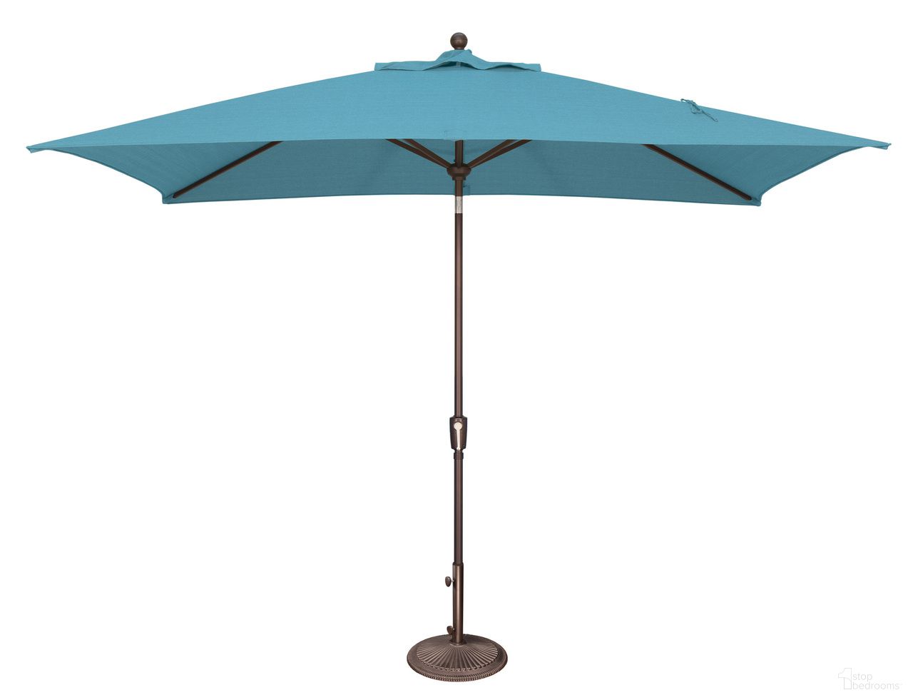 The appearance of Catalina 6.6' x 10' Rectangle Push Button Tilt Umbrella In Aruba designed by Simplyshade in the traditional interior design. This aruba piece of furniture was selected by 1StopBedrooms from Catalina Collection to add a touch of cosiness and style into your home. Sku: SSUM92-6X10RT-00/5416. Material: Acrylic.