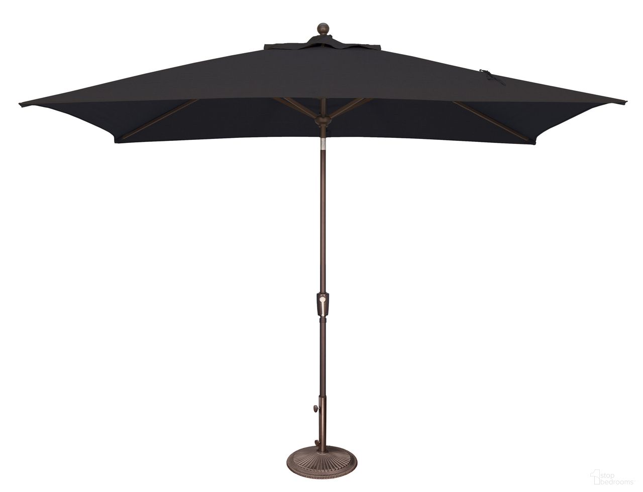 The appearance of Catalina 6.6' x 10' Rectangle Push Button Tilt Umbrella In Black and Bronze designed by Simplyshade in the traditional interior design. This black/bronze piece of furniture was selected by 1StopBedrooms from Catalina Collection to add a touch of cosiness and style into your home. Sku: SSUM92-6X10RT-00/5408. Material: Acrylic.