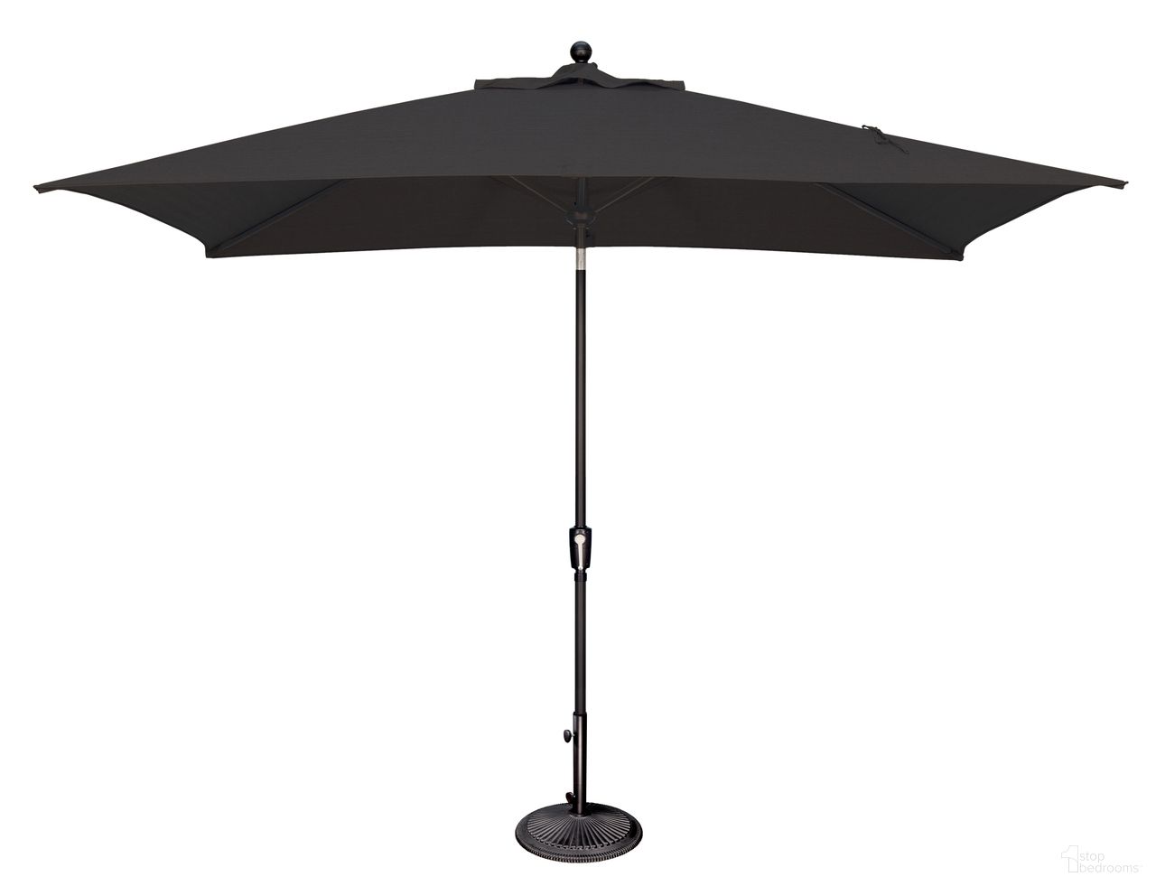 The appearance of Catalina 6.6' x 10' Rectangle Push Button Tilt Umbrella In Black designed by Simplyshade in the traditional interior design. This black piece of furniture was selected by 1StopBedrooms from Catalina Collection to add a touch of cosiness and style into your home. Sku: SSUM92-6X10RT-09/5408. Material: Acrylic.