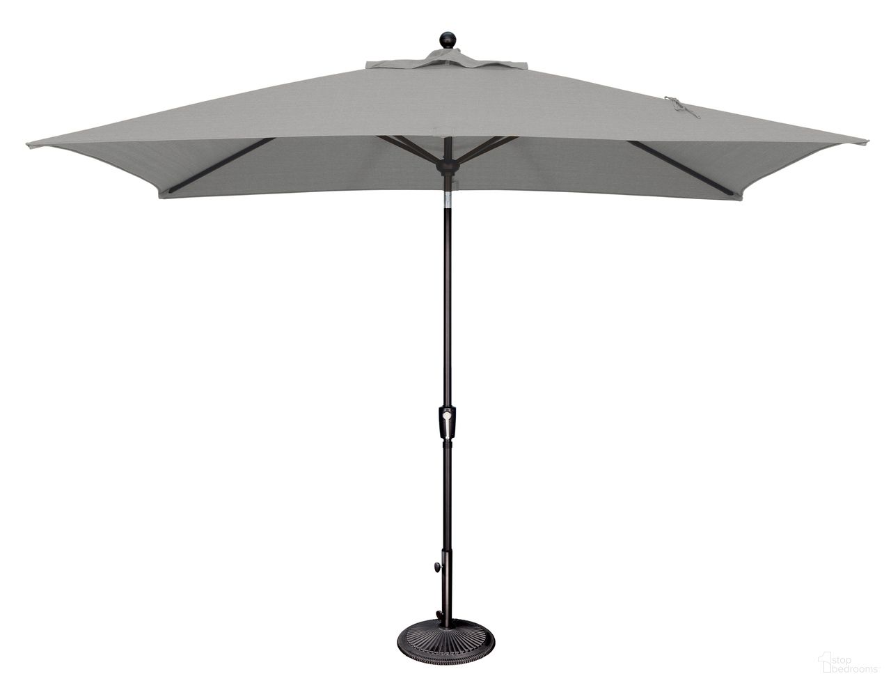 The appearance of Catalina 6.6' x 10' Rectangle Push Button Tilt Umbrella In Cast Silver and Black designed by Simplyshade in the traditional interior design. This cast silver/black piece of furniture was selected by 1StopBedrooms from Catalina Collection to add a touch of cosiness and style into your home. Sku: SSUM92-6X10RT-09/40433. Material: Acrylic.