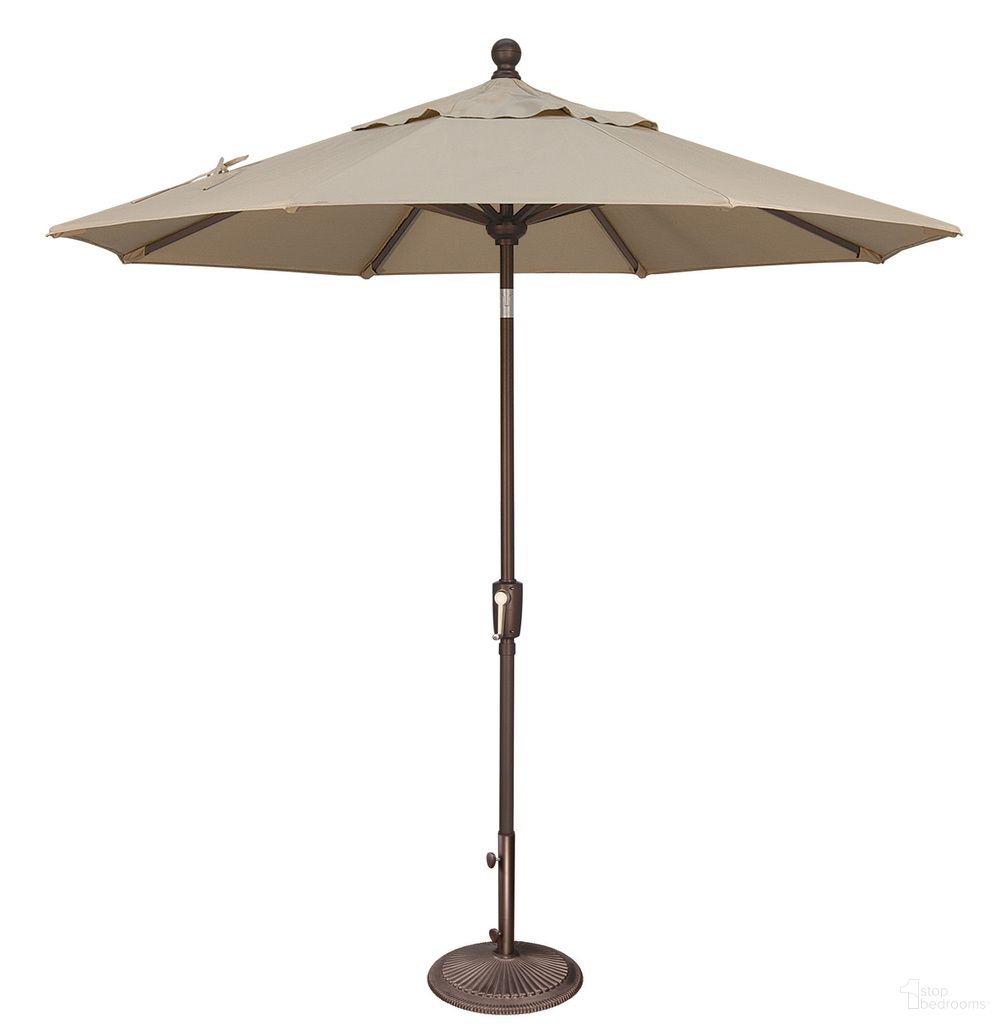 Catalina 7.5' Octagon Push Button Tilt Umbrella In Beige