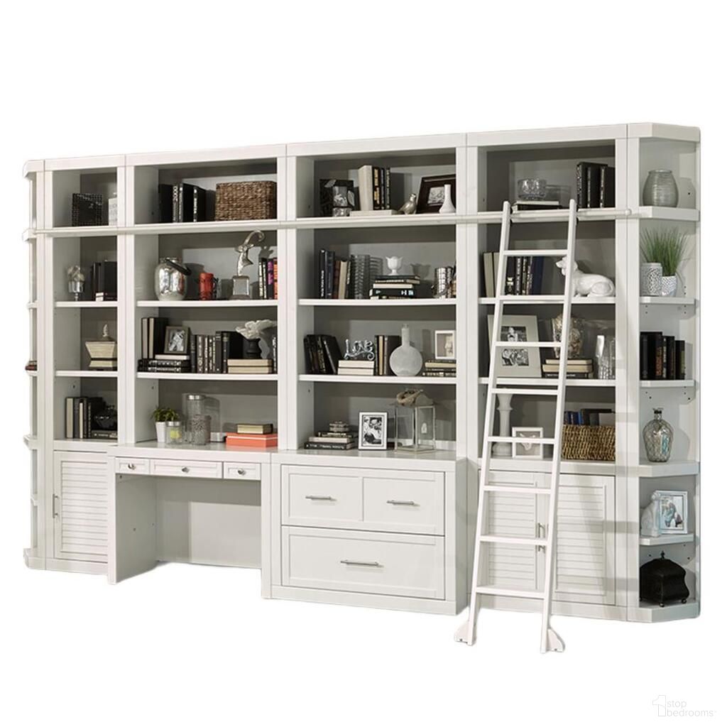 The appearance of Catalina 9 Piece Library Wall In White designed by Parker House in the coastal interior design. This white piece of furniture  was selected by 1StopBedrooms from Catalina Collection to add a touch of cosiness and style into your home. Sku: CAT#420;CAT#430;CAT#450;CAT#450;CAT#460H;CAT#460H;CAT#461D;CAT#476F;CAT#495. Material: Poplar.