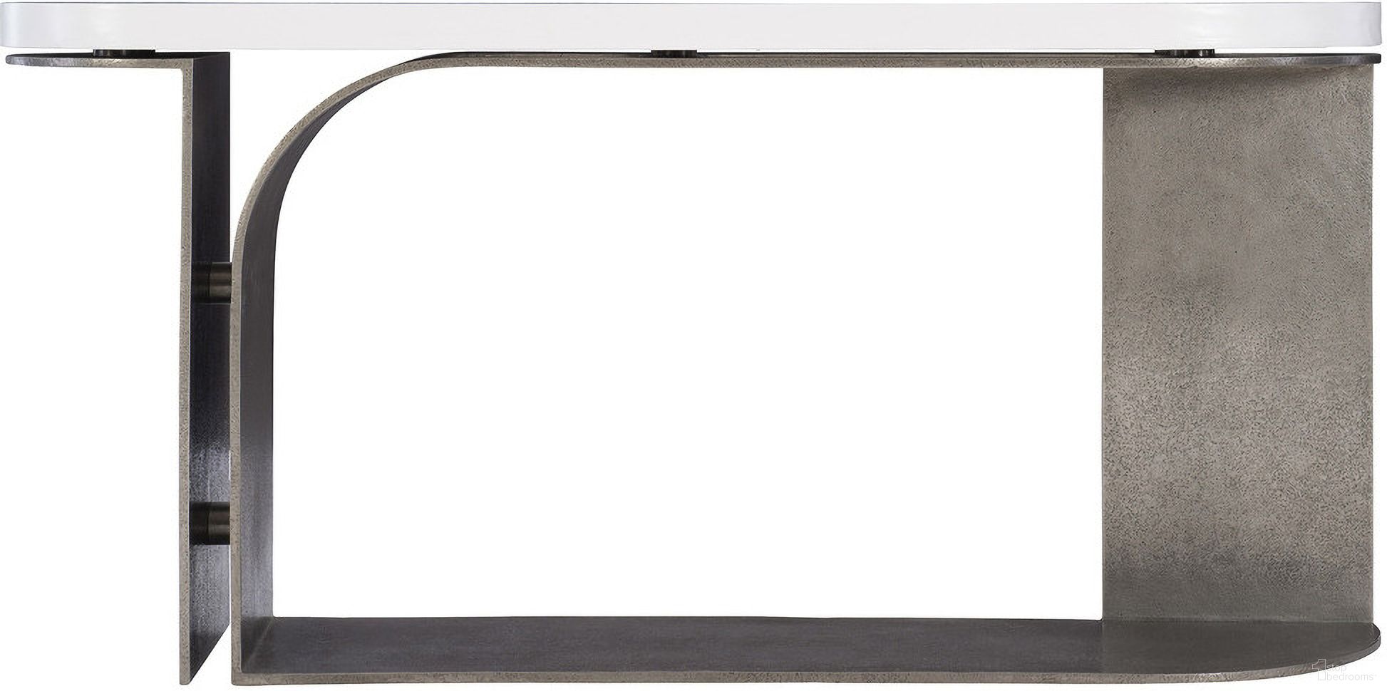 The appearance of Catalina Console Table designed by Bernhardt in the transitional interior design. This white plaster piece of furniture  was selected by 1StopBedrooms from Catalina Collection to add a touch of cosiness and style into your home. Sku: 301914. Material: Wood.