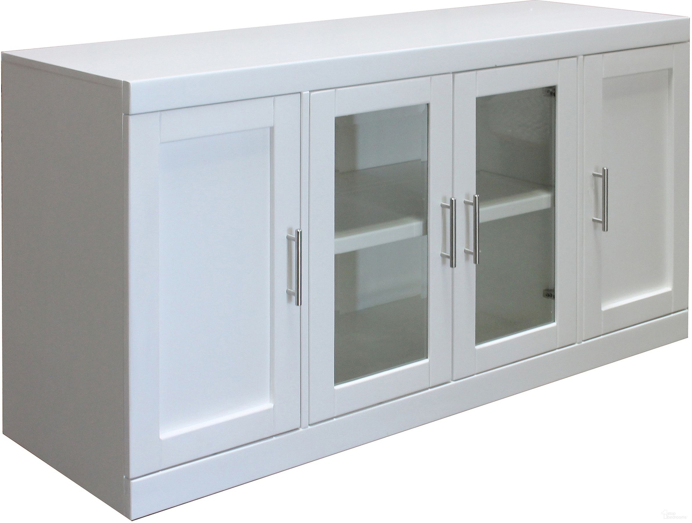 The appearance of Catalina Cottage White 56" TV Console designed by Parker House in the modern / contemporary interior design. This white piece of furniture  was selected by 1StopBedrooms from Catalina Collection to add a touch of cosiness and style into your home. Sku: CAT#411. Material: Wood.