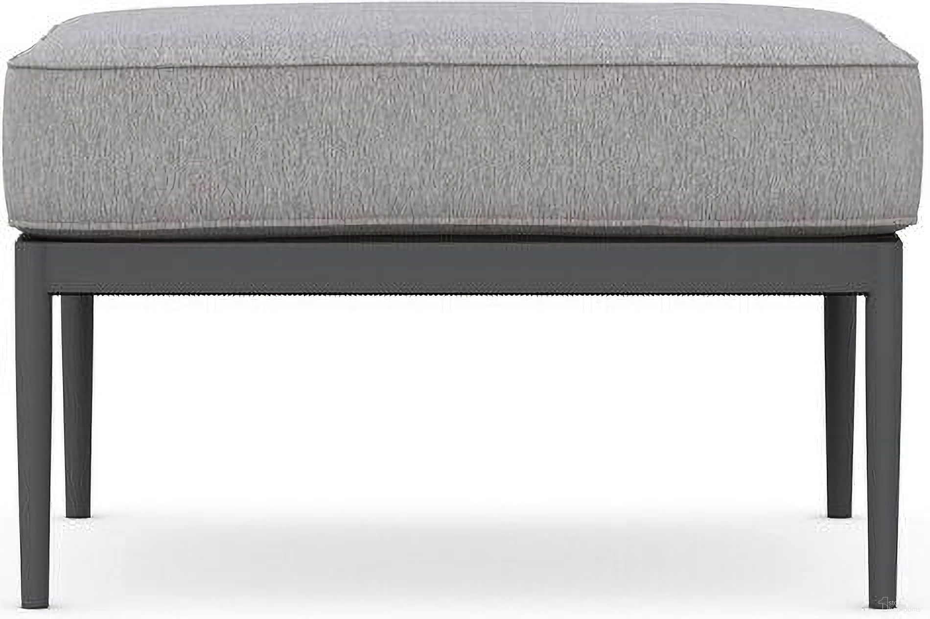The appearance of Catalina Ottoman with Cushion In Moon and Matte Charcoal designed by Azzurro Living in the coastal interior design. This moon/matte charcoal piece of furniture was selected by 1StopBedrooms from Catalina Collection to add a touch of cosiness and style into your home. Sku: CAT-R07OT-CU. Material: Aluminum.