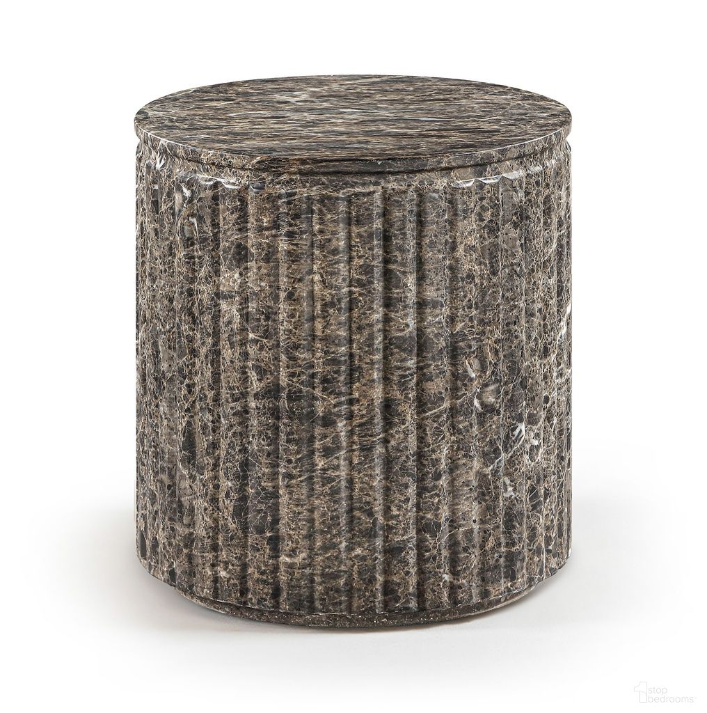 The appearance of Catania Concrete Indoor and Outdoor End Table In Brown designed by Meridian in the modern / contemporary interior design. This brown piece of furniture  was selected by 1StopBedrooms from Catania Collection to add a touch of cosiness and style into your home. Sku: 874Brown-ET. Material: Concrete.