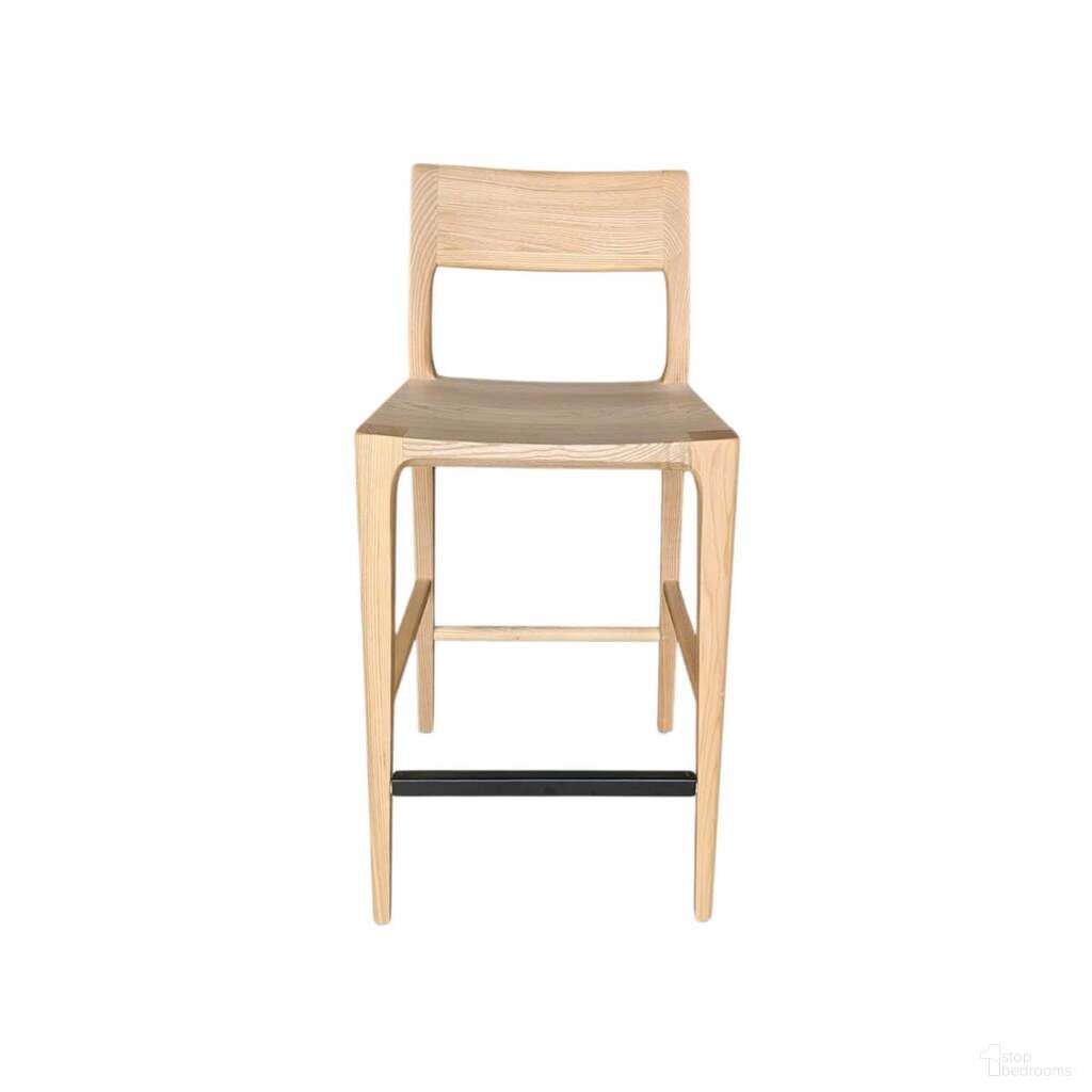 The appearance of Catania Counter Stool In Natural and Black designed by LH Imports in the transitional interior design. This natural/black piece of furniture was selected by 1StopBedrooms from Catania Collection to add a touch of cosiness and style into your home. Sku: CAT026-NAT. Material: Ash.