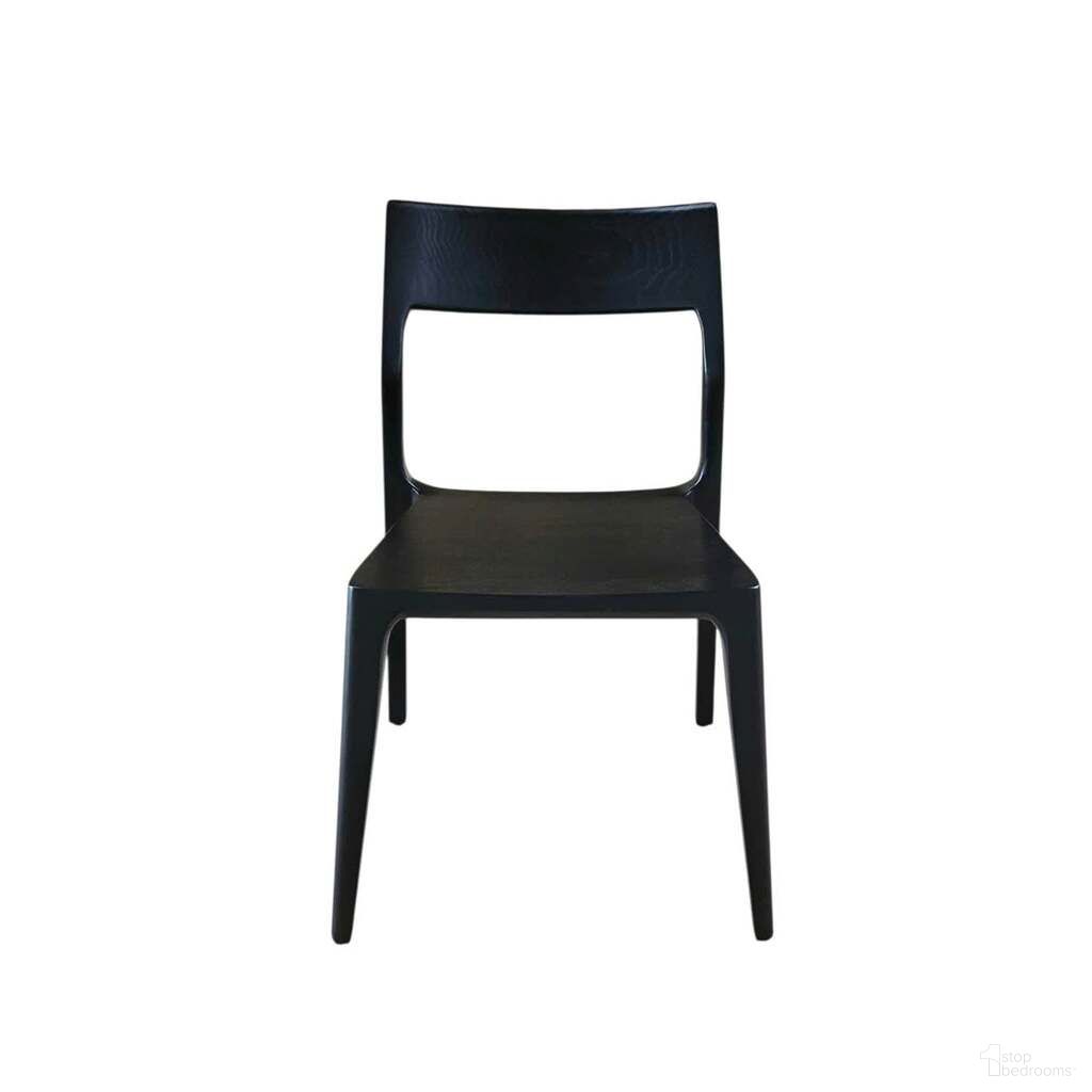 The appearance of Catania Dining Chair Set of 2 In Black designed by LH Imports in the transitional interior design. This black piece of furniture  was selected by 1StopBedrooms from Catania Collection to add a touch of cosiness and style into your home. Sku: CAT025-BLK. Material: Ash. Chair Type: Side Chair.