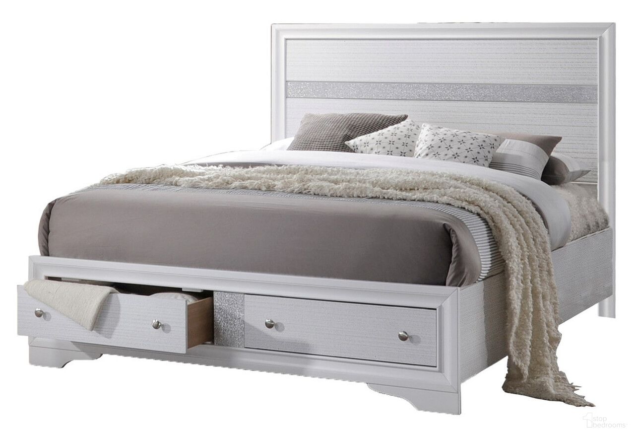 The appearance of Catherine Chic Full Platform Bed with Footboard Storage In White designed by Best Quality Furniture in the traditional interior design. This white piece of furniture was selected by 1StopBedrooms from Catherine Collection to add a touch of cosiness and style into your home. Sku: CATH-F-HB;CATH-F-DRW;CATH-F-SR. Bed Type: Platform Bed. Material: Wood. Bed Size: Full.