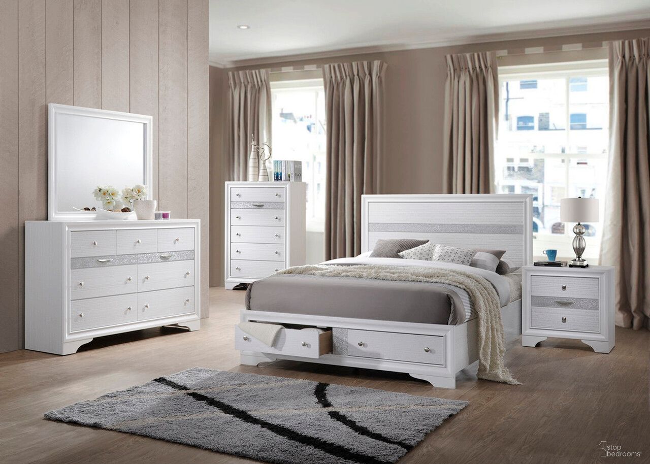 The appearance of Catherine Chic Youth Platform Bedroom Set with Footboard Storage In White designed by Best Quality Furniture in the traditional interior design. This white piece of furniture was selected by 1StopBedrooms from Catherine Collection to add a touch of cosiness and style into your home. Sku: CATH-F-HB;CATH-F-DRW;CATH-F-SR;CATH-NS. Material: Wood. Bed Size: Full.