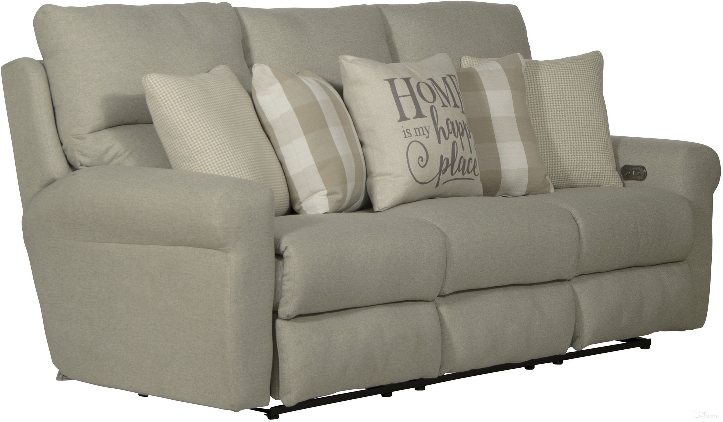 The appearance of Catnapper Westport Power Lay Flat Reclining Sofa 61211160538253300 designed by Catnapper in the traditional interior design. This cement piece of furniture was selected by 1StopBedrooms from Westport Collection to add a touch of cosiness and style into your home. Sku: 61211160538253316. Material: Polyester.
