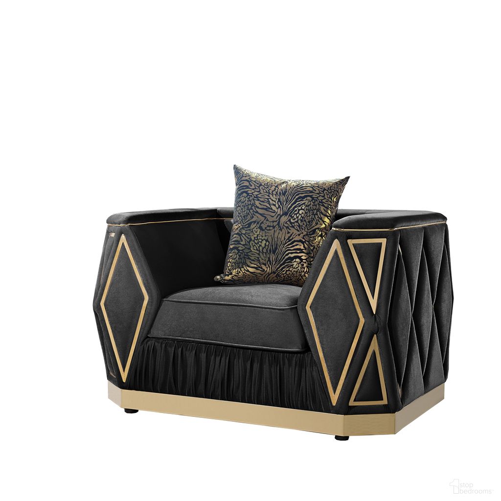 Cavalli Chair In Black and Gold