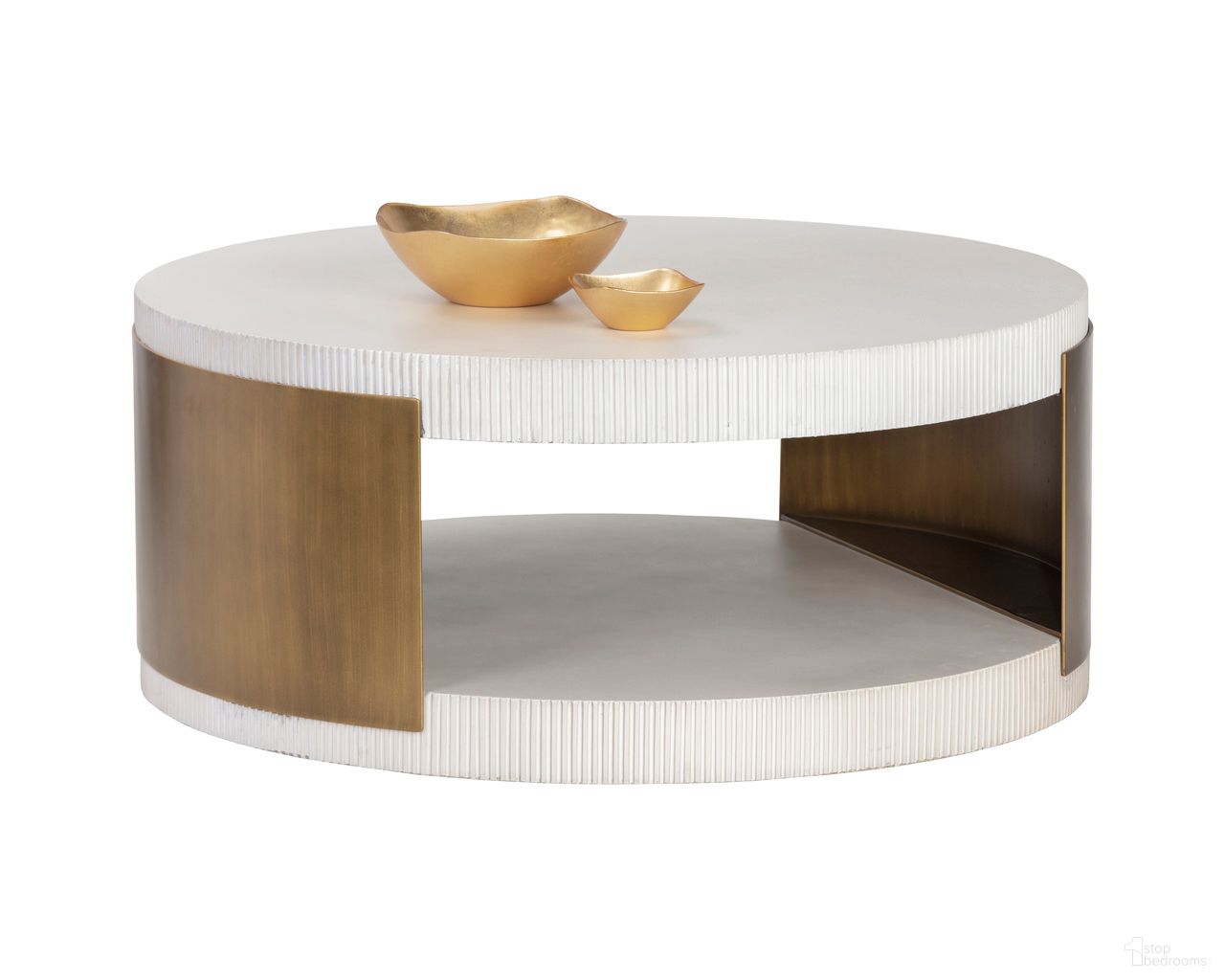 Cavette Coffee Table In White
