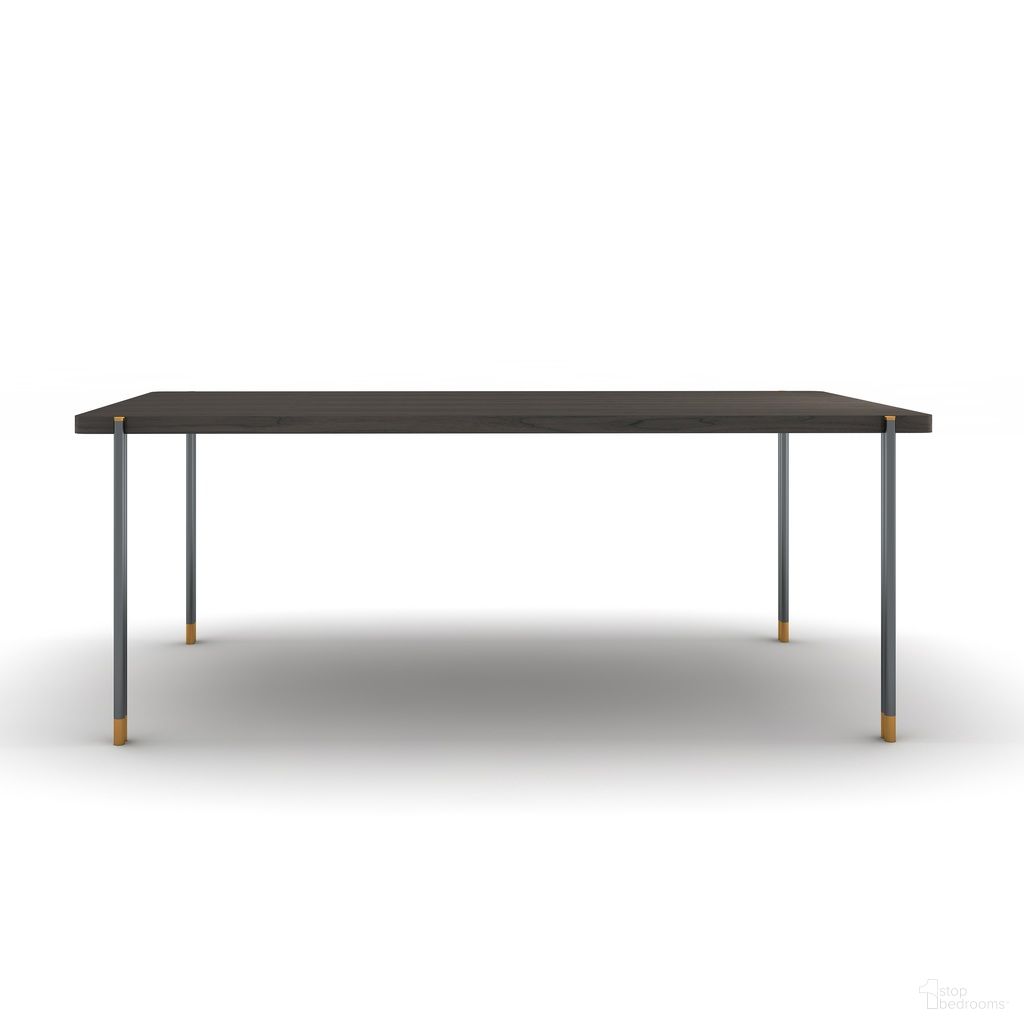 The appearance of CE Bosa Dining Table designed by J&M in the modern / contemporary interior design. This wenge piece of furniture was selected by 1StopBedrooms from Bosa Collection to add a touch of cosiness and style into your home. Sku: 18885-DT. Table Base Style: Legs. Table Top Shape: Rectangular. Material: Brass. Size: 79".