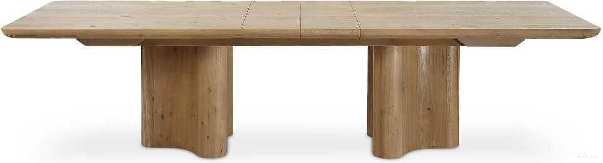 The appearance of Cecelia Dining Table In Oak designed by Uttermost in the modern / contemporary interior design. This oak piece of furniture  was selected by 1StopBedrooms from Cecelia Collection to add a touch of cosiness and style into your home. Sku: 50171. Table Base Style: Double Pedestal. Table Top Shape: Rectangular. Size: 42" x 120". Material: Reclaimed Oak.