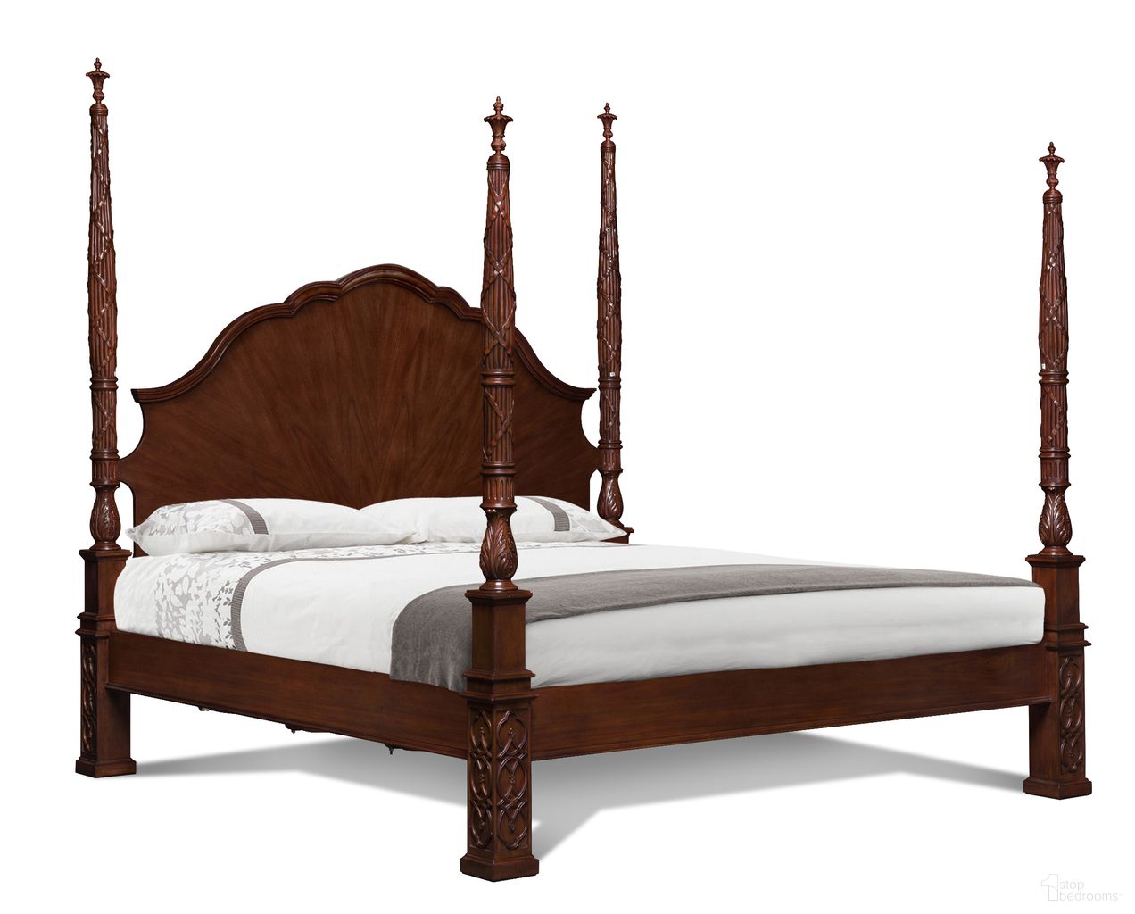 The appearance of Cecil King Bed In Mahogany designed by Maitland-Smith in the modern / contemporary interior design. This mahogany piece of furniture was selected by 1StopBedrooms from Maitland Smith Collection to add a touch of cosiness and style into your home. Sku: 89-1302-F;89-1302-H. Bed Type: Poster Bed. Bed Size: King. Material: Mahogany.
