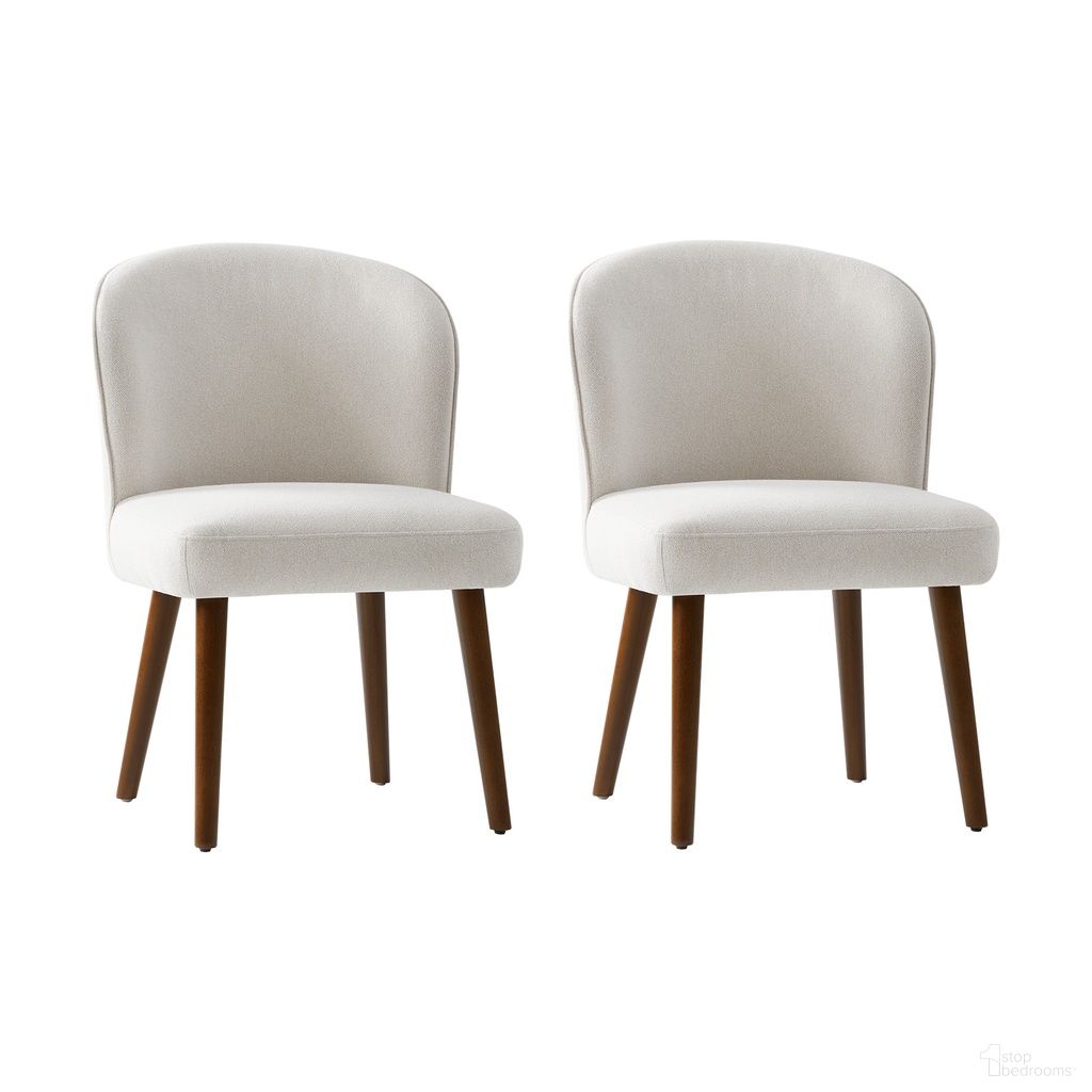 The appearance of Cecilia Dining Chair Set Of 2 In White designed by Karat Home in the modern / contemporary interior design. This white piece of furniture was selected by 1StopBedrooms from Cecilia Collection to add a touch of cosiness and style into your home. Sku: DCM1357-WTE. Chair Type: Side Chair. Material: Linen Look Fabric.