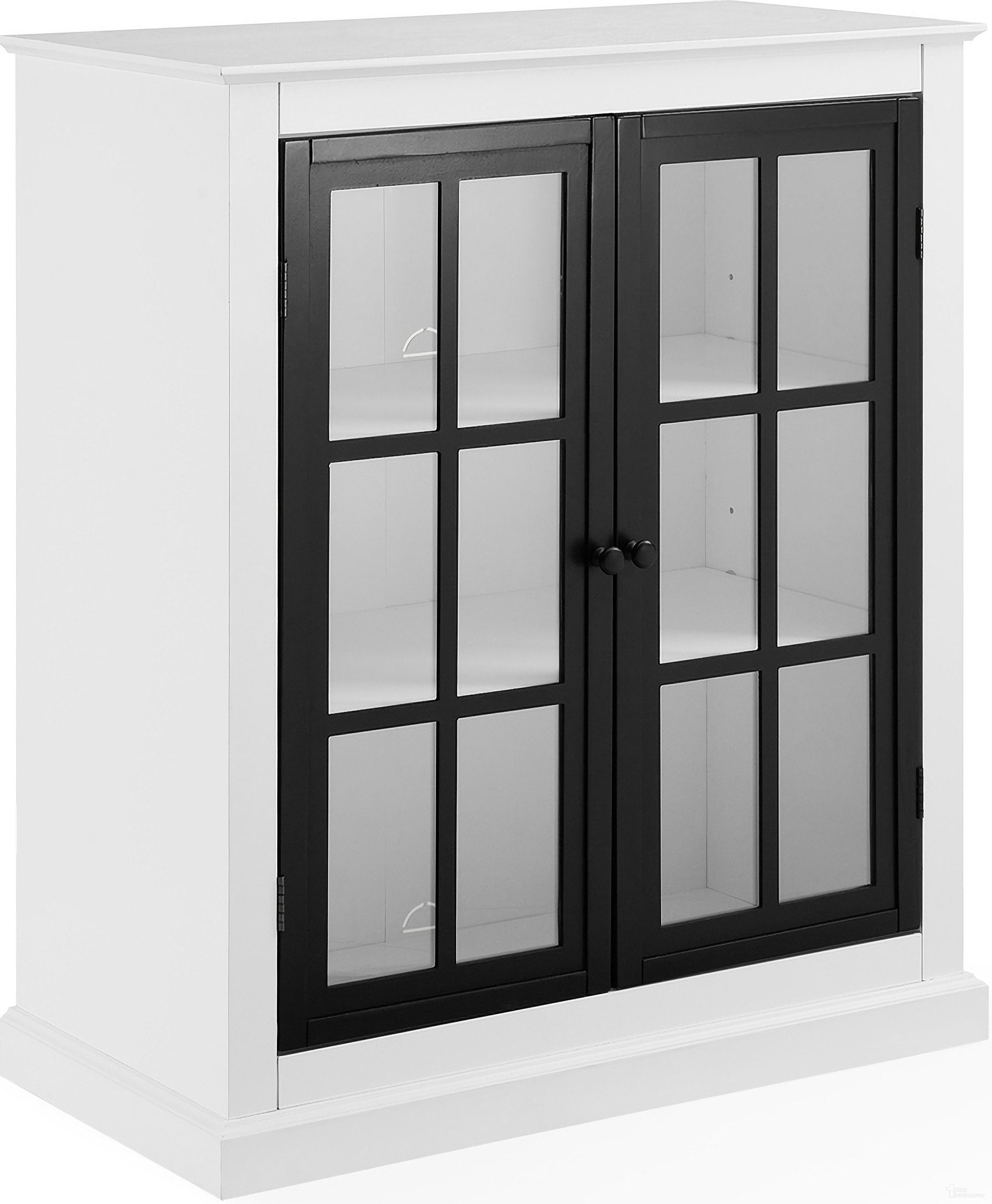 Cecily Stackable Kitchen Storage Pantry In White and Matte Black