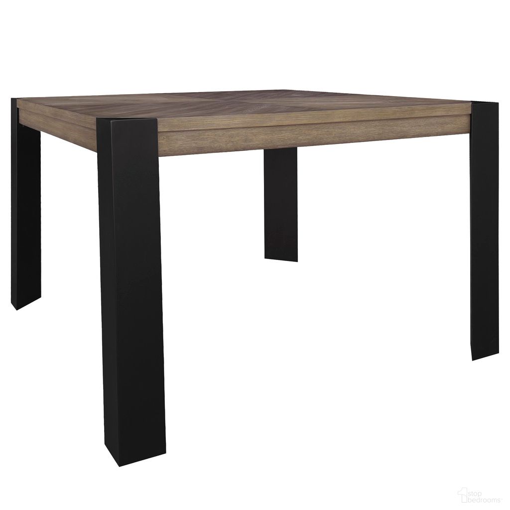 The appearance of Cedar Fork Dining 54 Inch Square Counter Height Table In Smoked Arabica designed by Parker House in the rustic / southwestern interior design. This smoked arabica piece of furniture  was selected by 1StopBedrooms from Cedar Fork Collection to add a touch of cosiness and style into your home. Sku: DCED#54-SMA. Table Base Style: Legs. Table Top Shape: Square. Material: Wood Veneer. Size: 54" x 54".