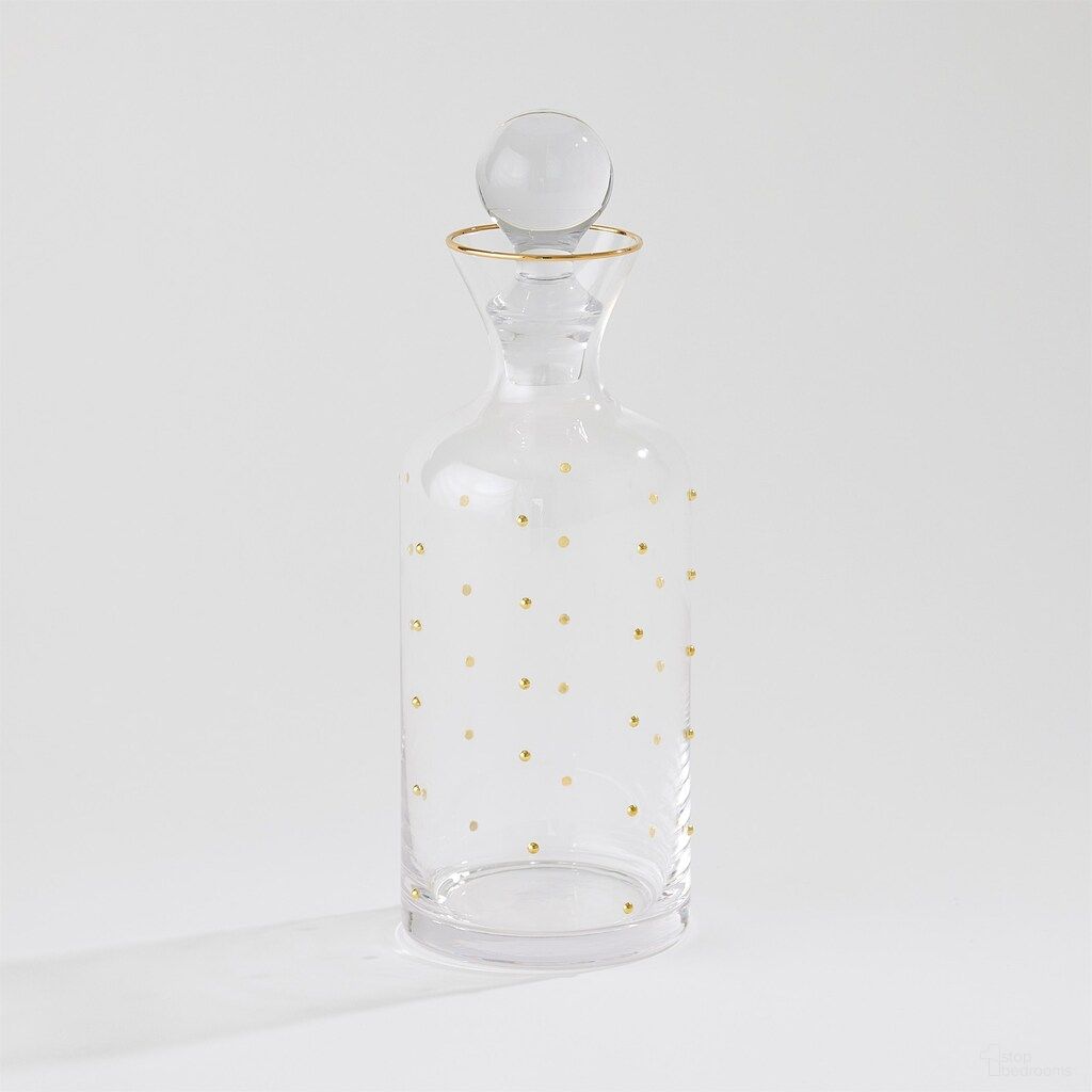 Celebration Decanter In Clear and Gold