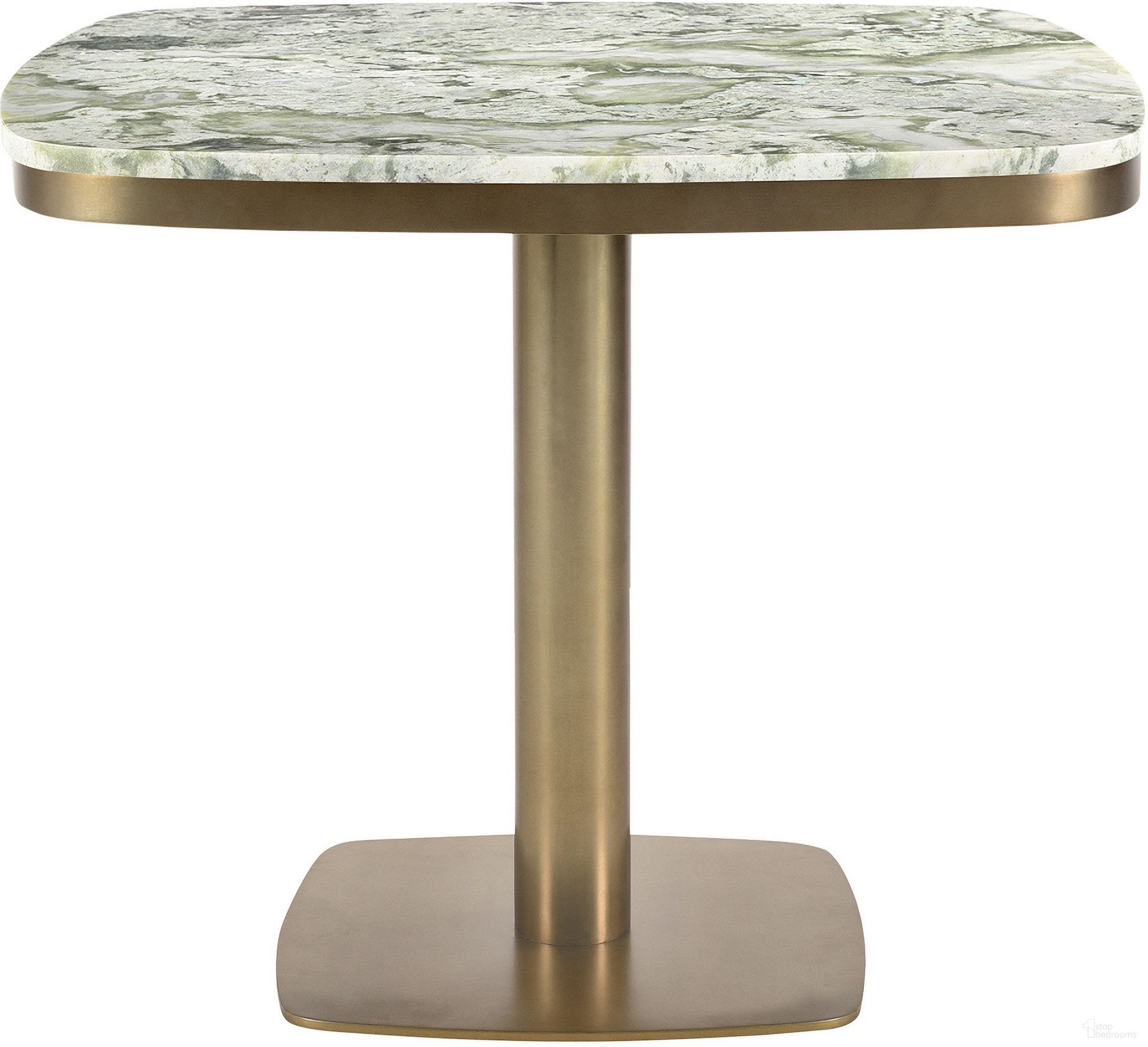 Celeste Cafe Table In Green Onyx Marble