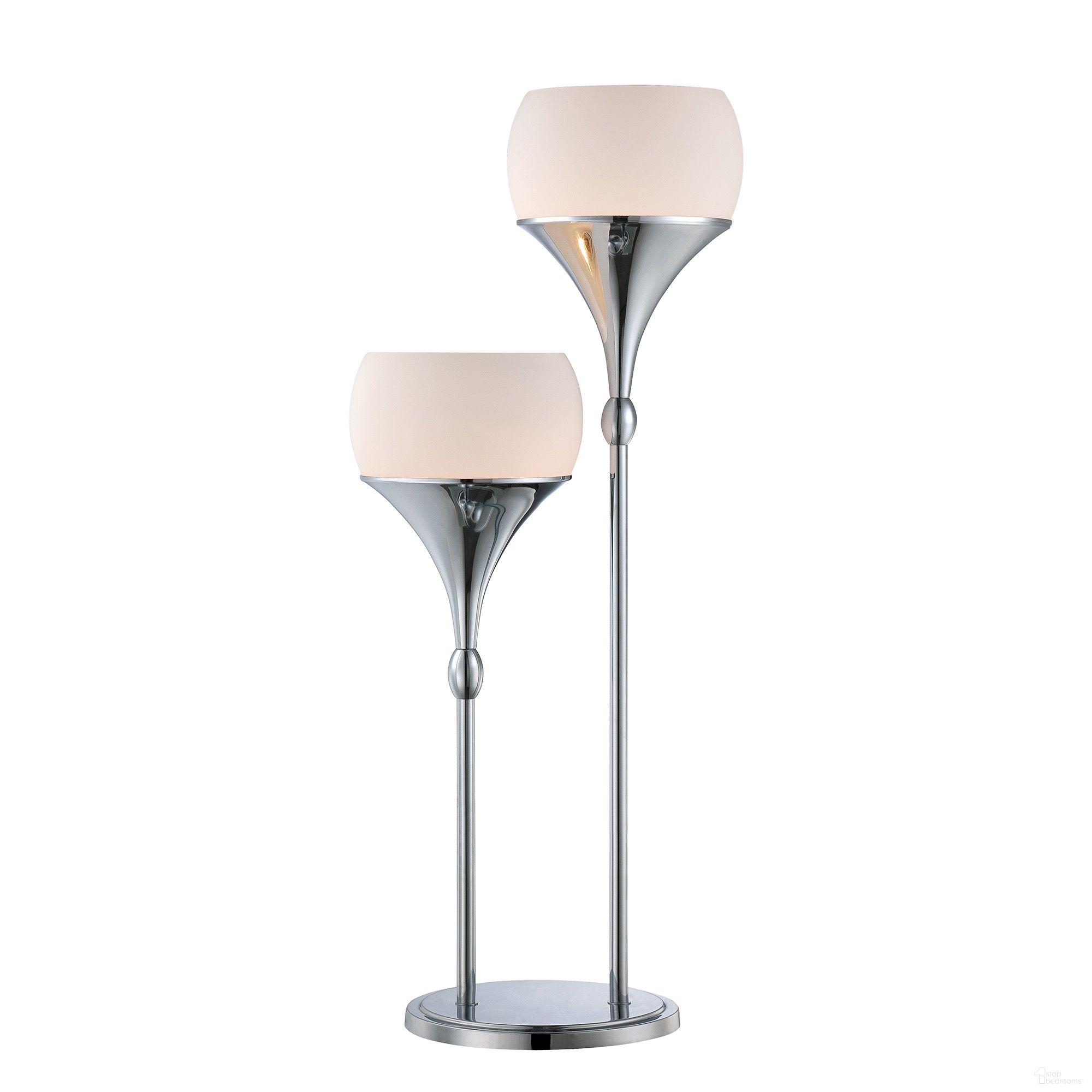 The appearance of Celestel Table Lamp In Chrome designed by Lite Source in the modern / contemporary interior design. This chrome piece of furniture was selected by 1StopBedrooms from Celestel Collection to add a touch of cosiness and style into your home. Sku: LS-22225. Material: Metal.
