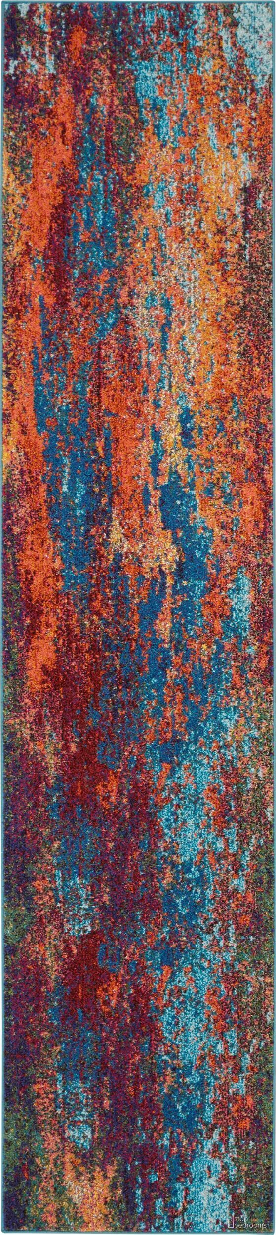 Celestial Atlantic 2'2" x 10' Runner Area Rug