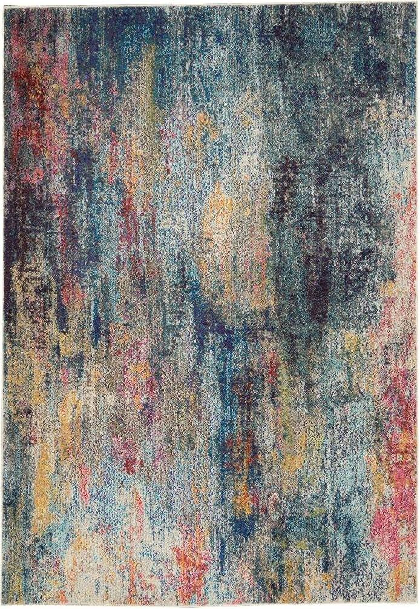 Celestial Multicolor 3'11" x 5'11" Modern Area Rug