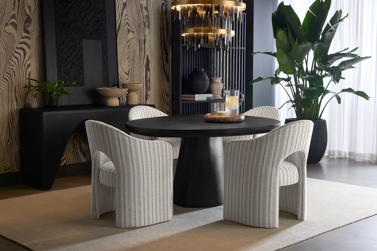 Celica 55 Inch Dining Room Set In Black