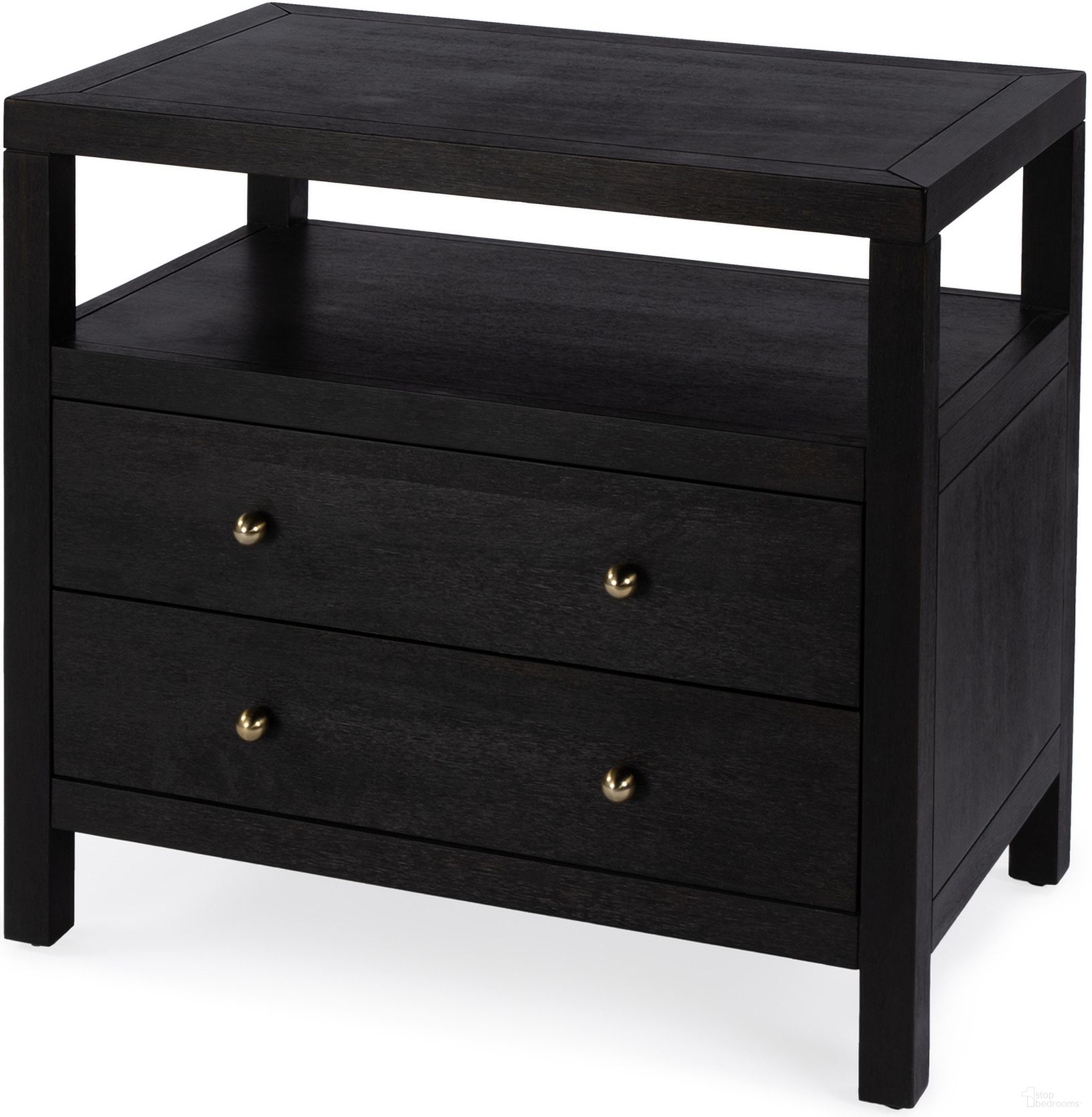 The appearance of Celine 2 Drawer Wide Nightstand In Coffee designed by Butler Specialty Company in the traditional interior design. This coffee piece of furniture was selected by 1StopBedrooms from Celine Collection to add a touch of cosiness and style into your home. Sku: 5732451. Material: Wood.