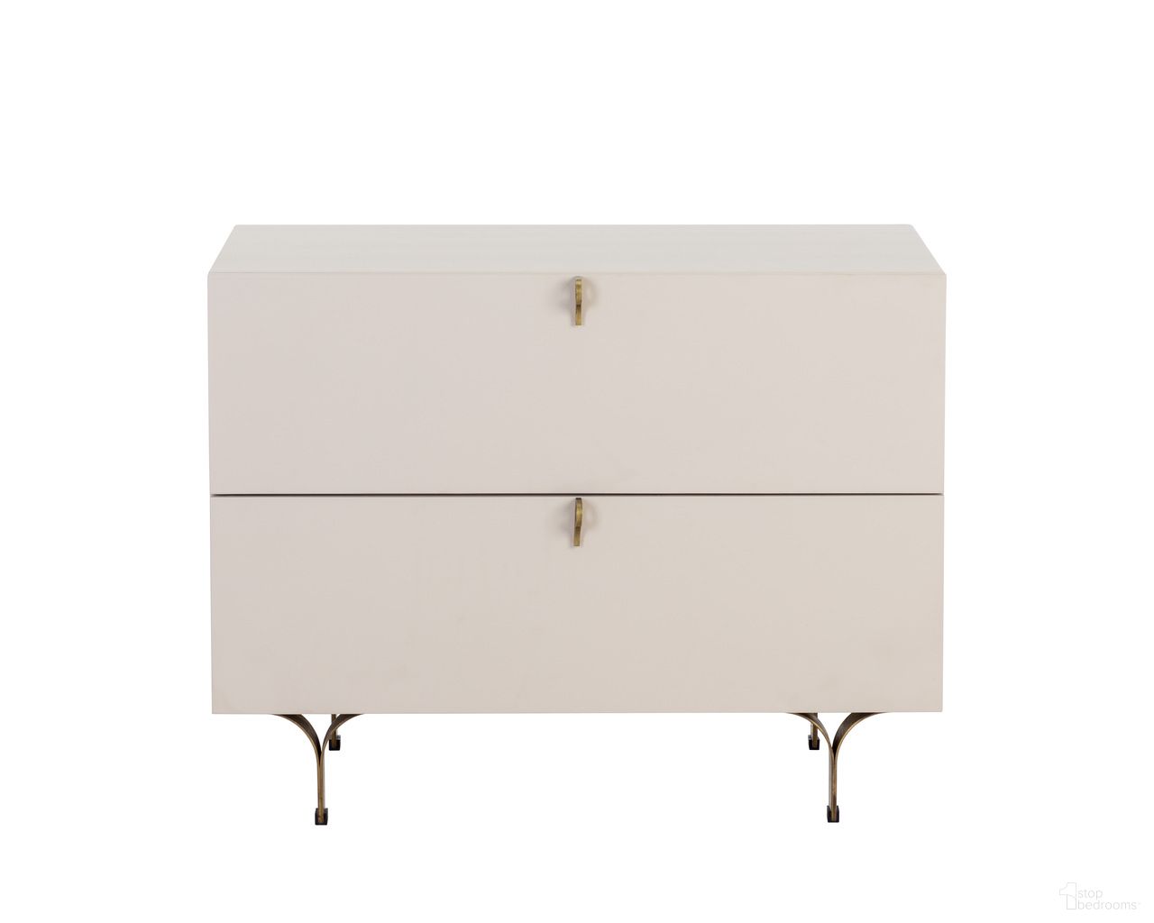 Celine Large Nightstand In Cream