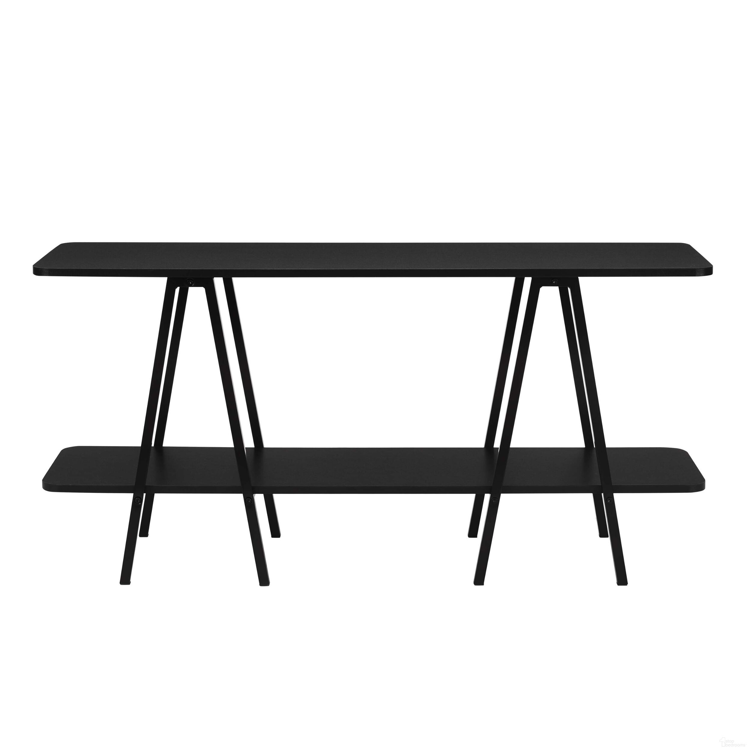 The appearance of Celine Sideboard with 2 Shelves In Black designed by Manhattan Comfort in the modern / contemporary interior design. This black piece of furniture was selected by 1StopBedrooms from Celine Collection to add a touch of cosiness and style into your home. Sku: 25547-BK. Material: MDF.