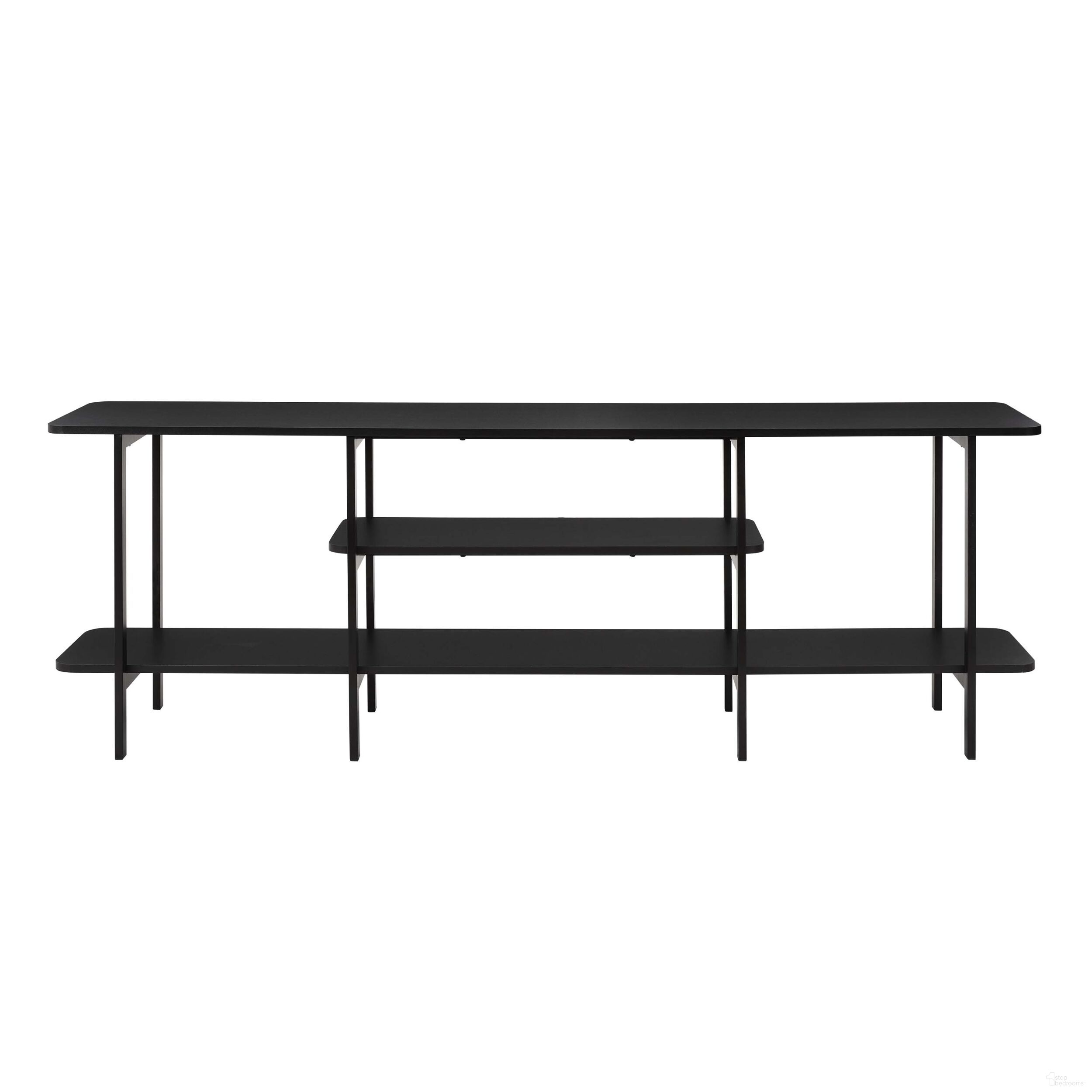 Celine Sideboard with 3 Shelves In Black