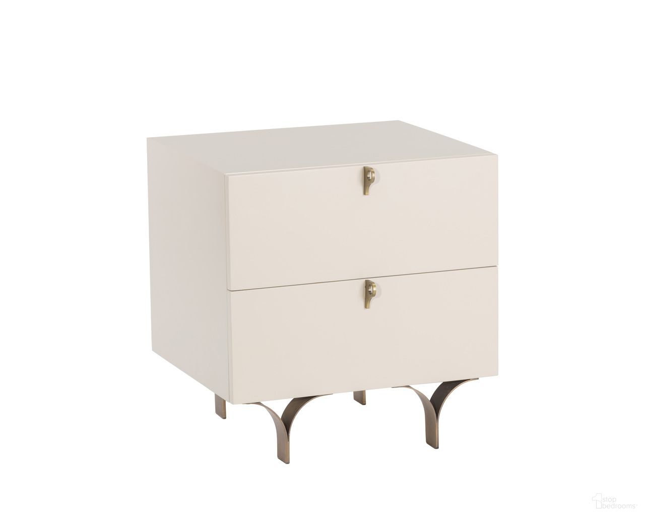 Celine Small Nightstand In Cream