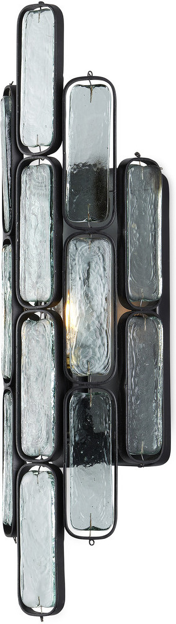 Centurion Recycled Glass Wall Sconce In Clear by Currey & Company ...