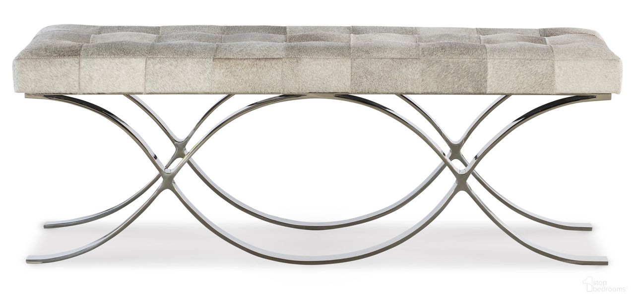The appearance of Century Trading Company Sterling Bench In Gray designed by Century Furniture in the modern / contemporary interior design. This gray piece of furniture was selected by 1StopBedrooms from Century Trading Company Collection to add a touch of cosiness and style into your home. Sku: PLR-18903-STERLING. Material: Genuine Leather.
