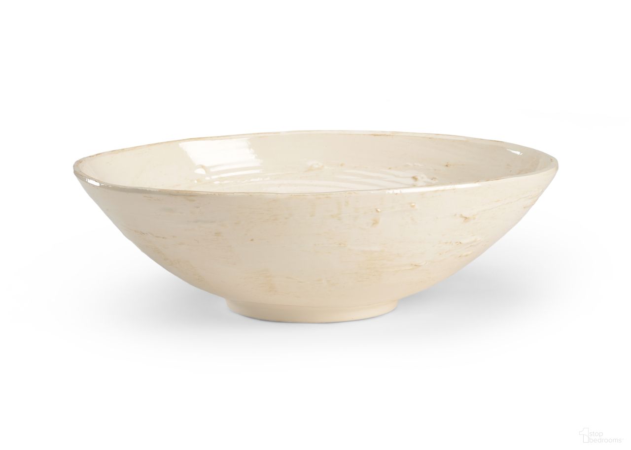 The appearance of Ceramic Bowl Large In White and Cream designed by Chelsea House in the modern / contemporary interior design. This white/cream piece of furniture was selected by 1StopBedrooms from Chelsea House Misc Collection to add a touch of cosiness and style into your home. Sku: 382614. Material: Ceramic.