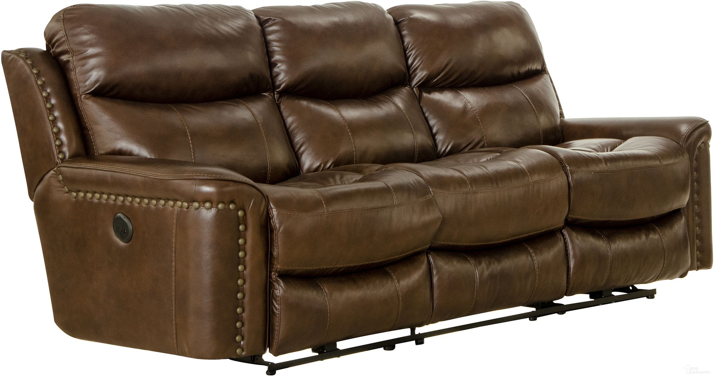 Ceretti Power Reclining Sofa In Brown