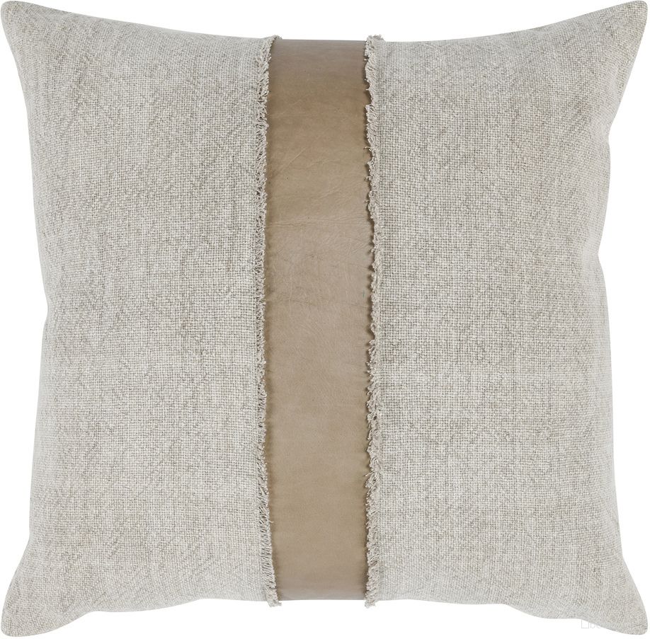 CH Steam 26x26 Pillow In Sandstorm Taupe and Natural