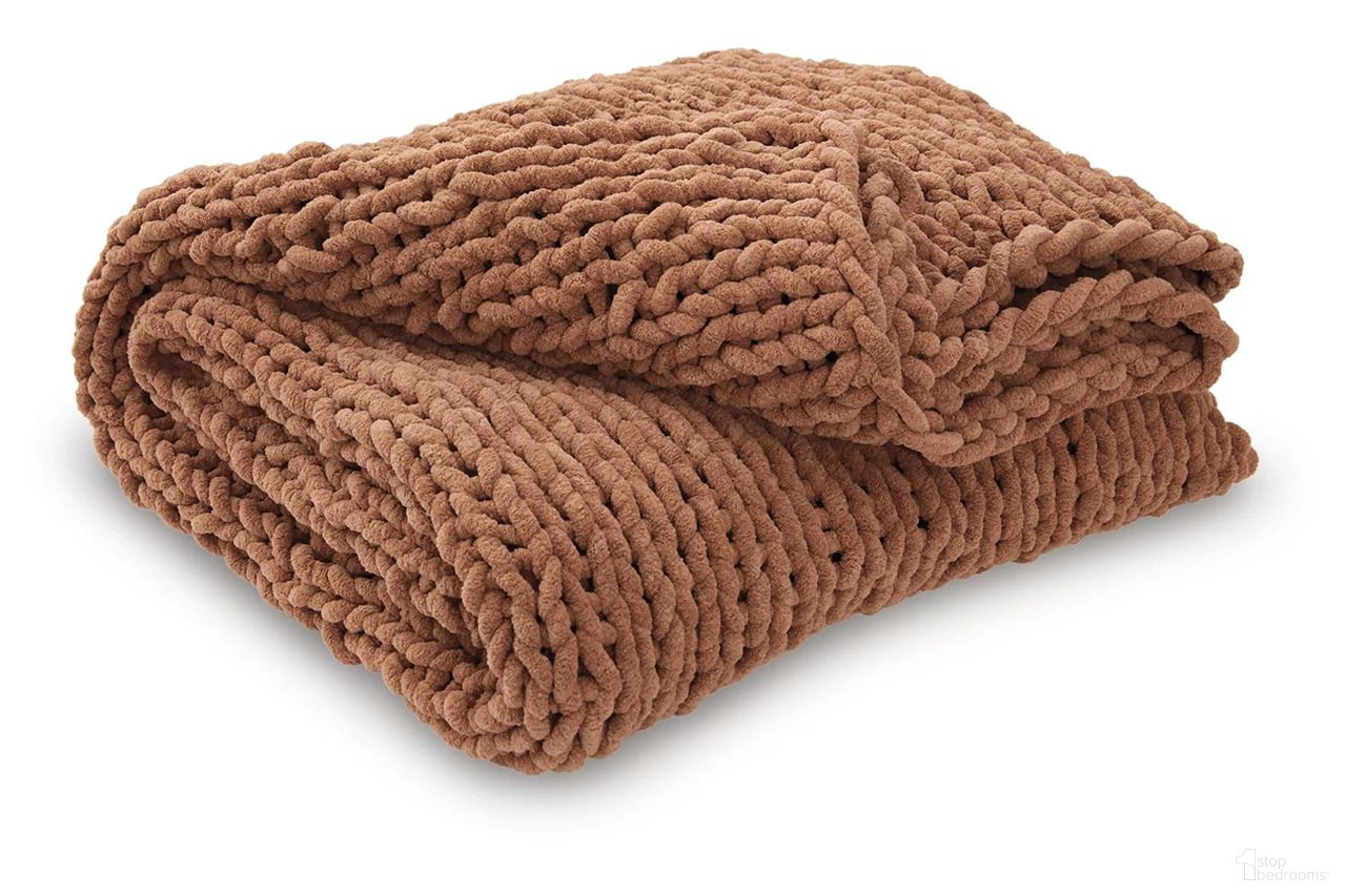 The appearance of Chaddon Throw Set of 3 In Sienna designed by Signature Design by Ashley in the transitional interior design. This sienna piece of furniture was selected by 1StopBedrooms from Chaddon Collection to add a touch of cosiness and style into your home. Sku: A1001179.