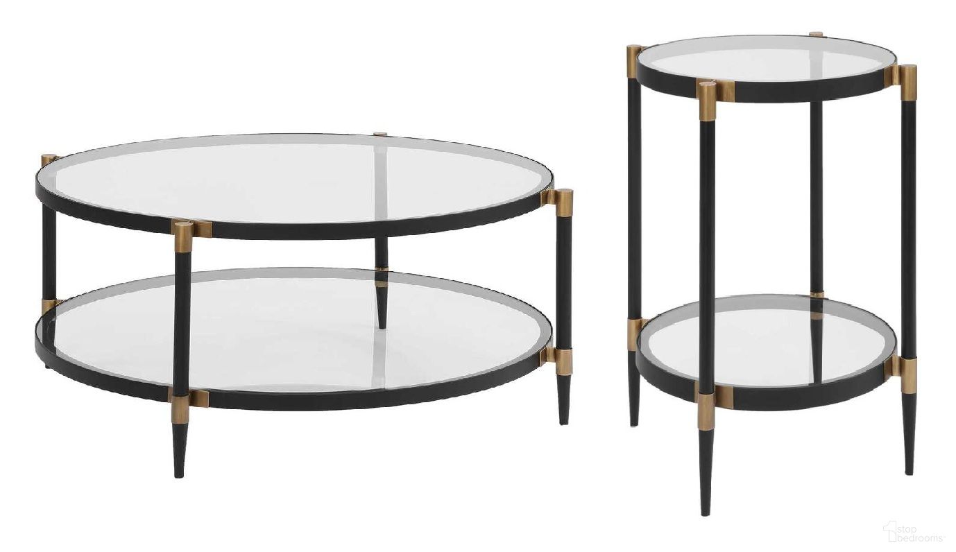 The appearance of Chadid Round Glass Occasional Table Set In Black and Gold designed by Uttermost in the modern / contemporary interior design. This black and gold piece of furniture  was selected by 1StopBedrooms from Chadid Collection to add a touch of cosiness and style into your home. Sku: 50361;50360. Material: Iron.